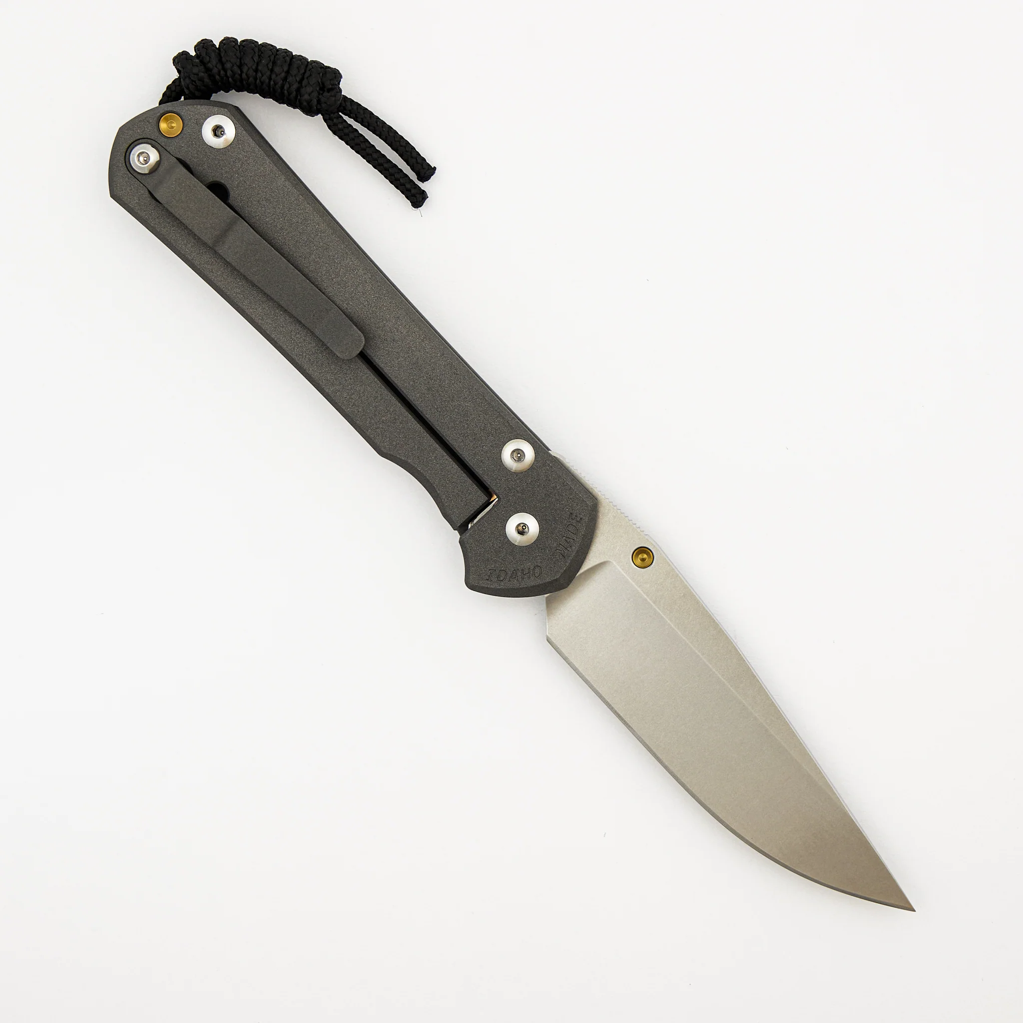 Large Sebenza 31 - Drop Point CPM MagnaCut Blade - Gold Single Thumb Lug - Image 2