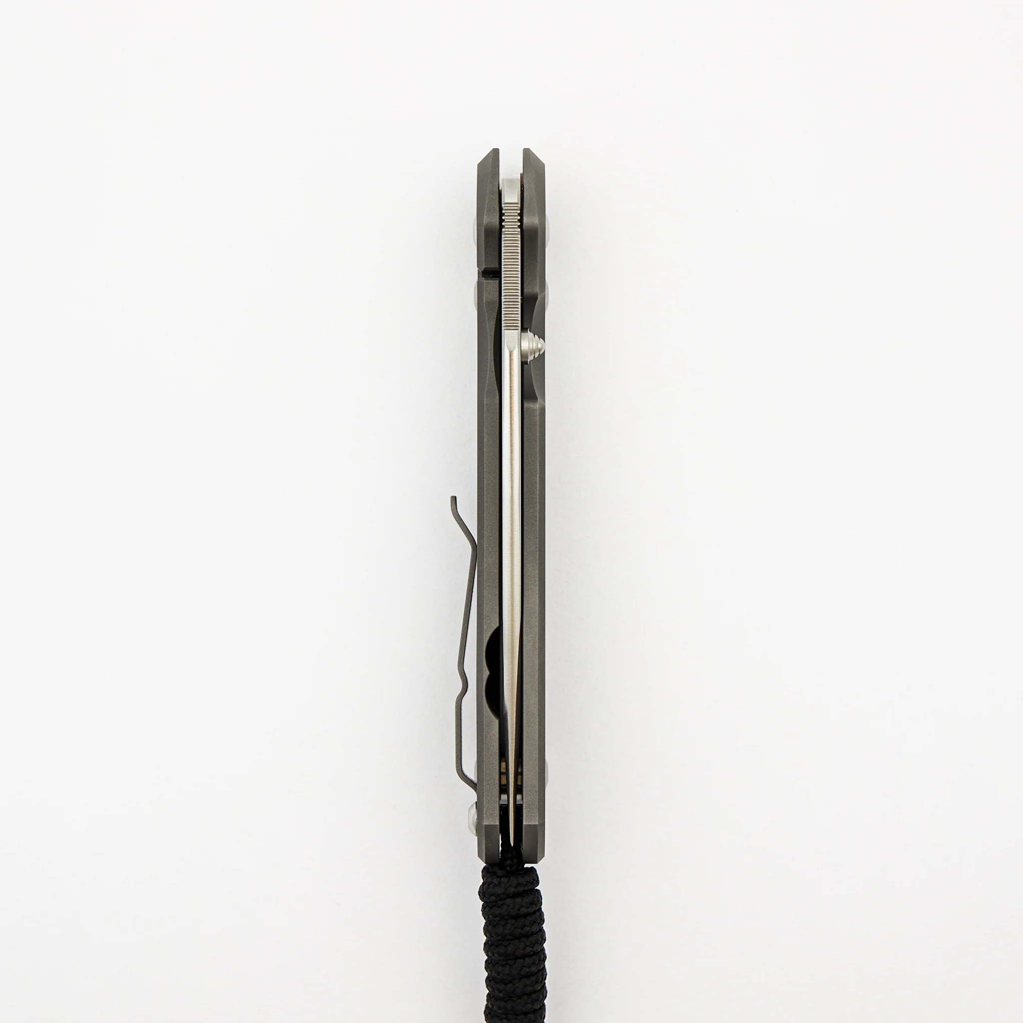Large Sebenza 31 - Drop Point Polished CPM MagnaCut Blade - Glass Blasted - Silver Single Thumb Lug - Image 5