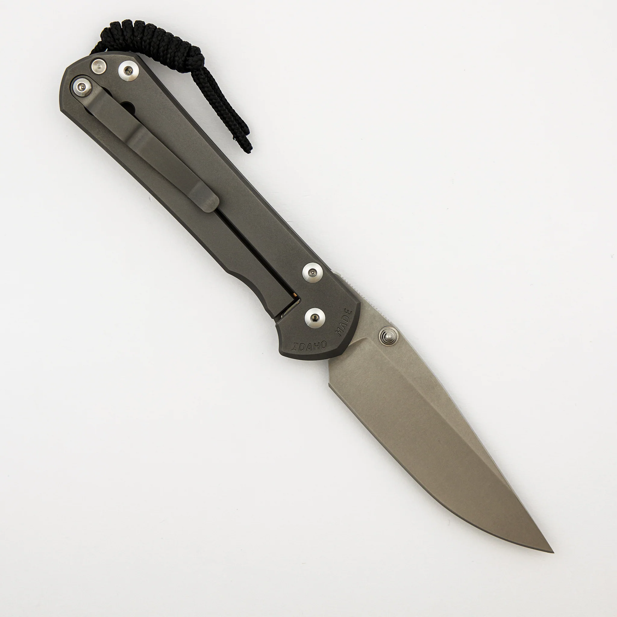 Large Sebenza 31 - Glass Blasted - Drop Point CPM MagnaCut Blade - Silver Double Thumb Lugs - Image 2