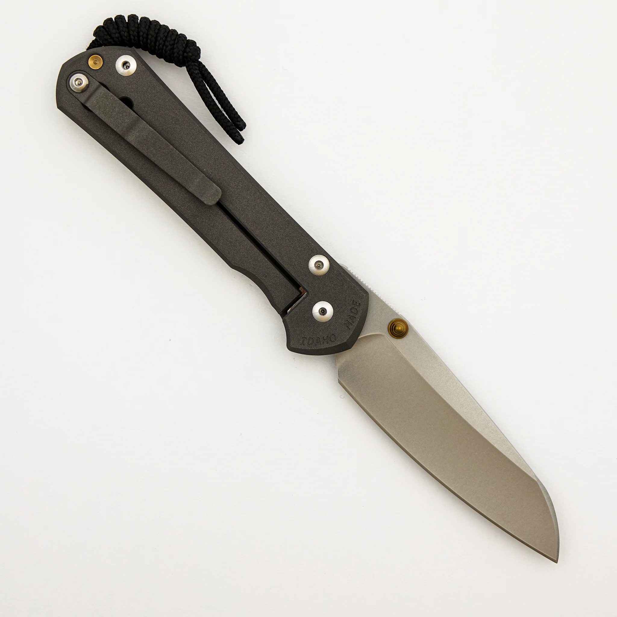 Large Sebenza 31 - Insingo CPM MagnaCut Blade - Gold Double Thumb Lugs - Image 2
