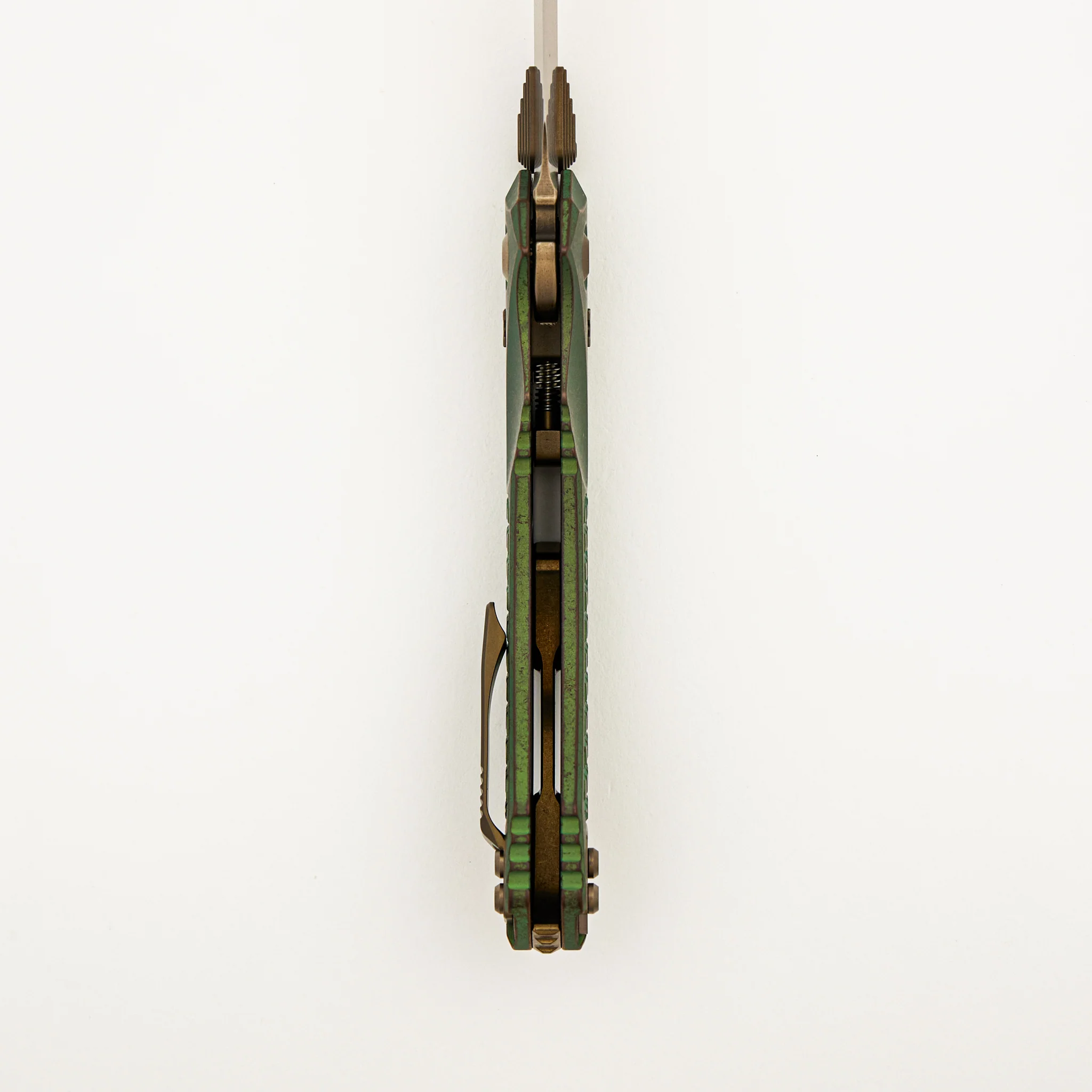 "Marfione Select" Amphibian - RAM-LOK Bronzed Stonewash Finish Antique Green Anodized Frag Pattern Titanium W/ Bronze Accent 137RL-13FRMS1 - Image 6