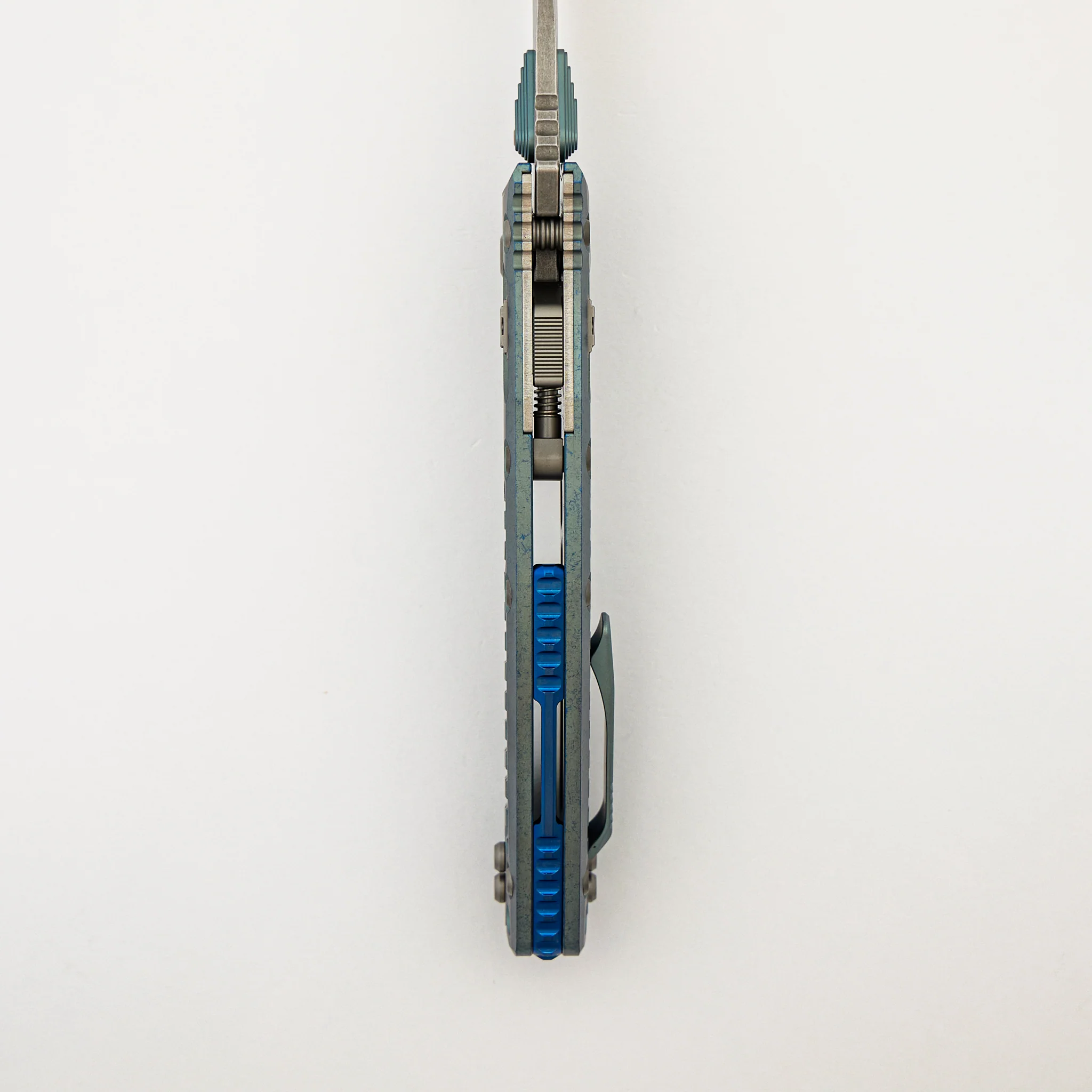 "Marfione Select" Amphibian - RAM-LOK Stonewash Finish Ice Blue Anodized Frag Pattern Titanium w/ Blue Titanium Accent 137RL-10FRMS6 - Image 7