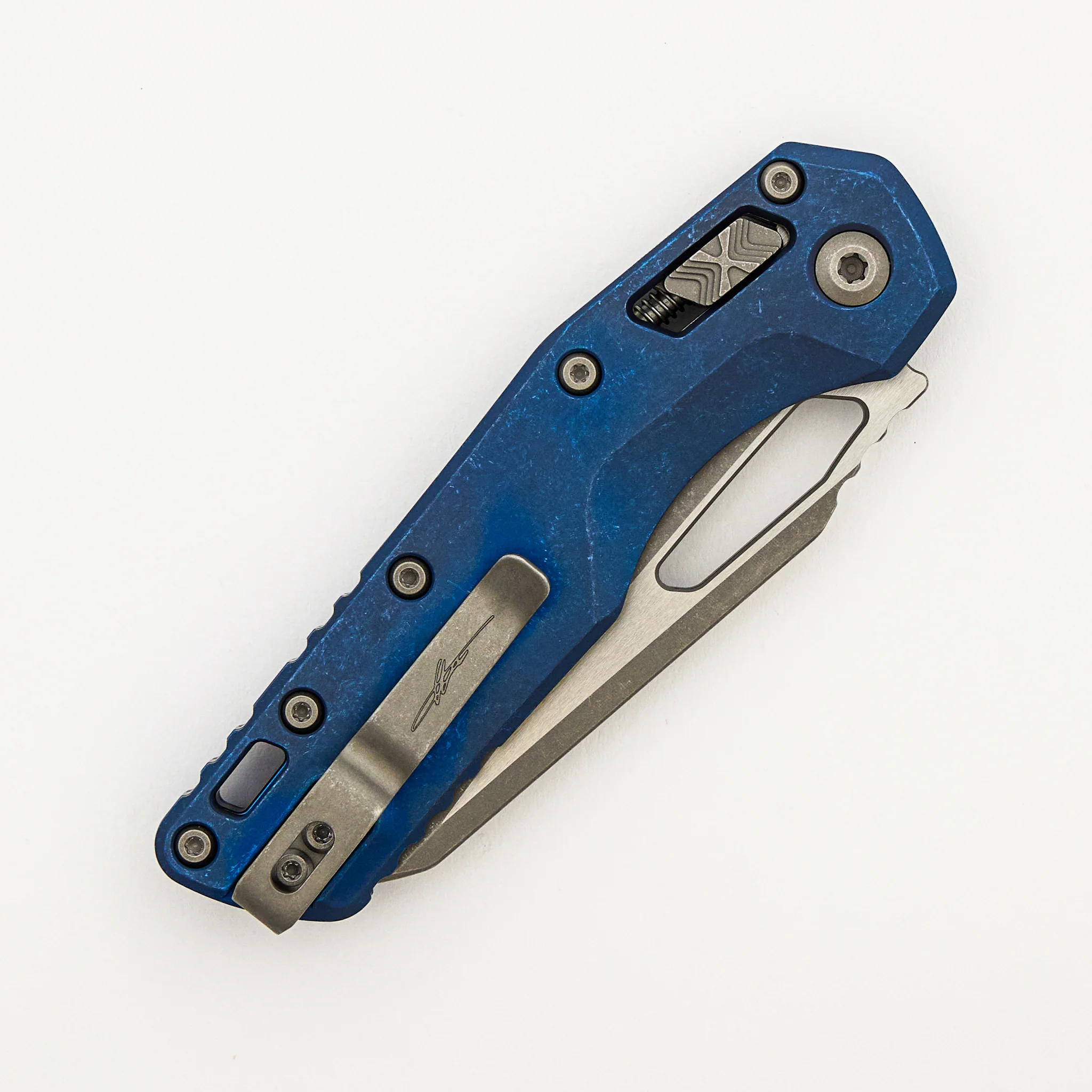 "Marfione Select" MSI - RAM-LOK - Apocalyptic Finish Antique Blue Anodized Slab Side Titanium W/ Blue Accent 210-10APMS2 - Image 4