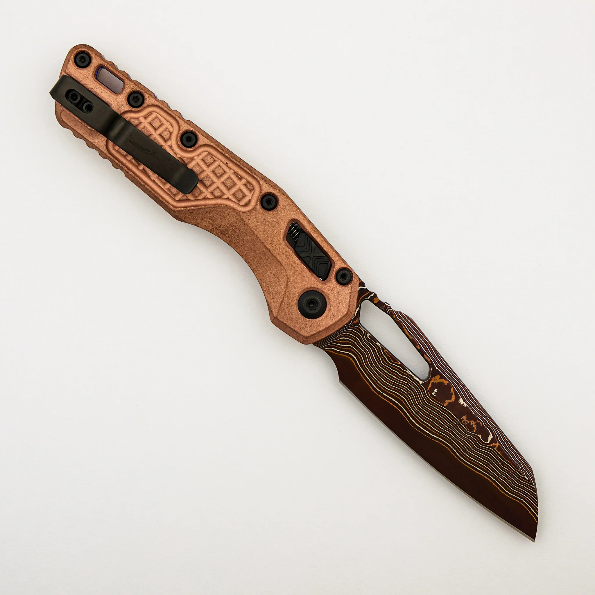 "Marfione Select" MSI - RAM-LOK - Blued Baker Forge Coppermai Stonewash Frag Pattern Copper W/ Purple Titanium Accent 210-16FRMS3 - Image 2