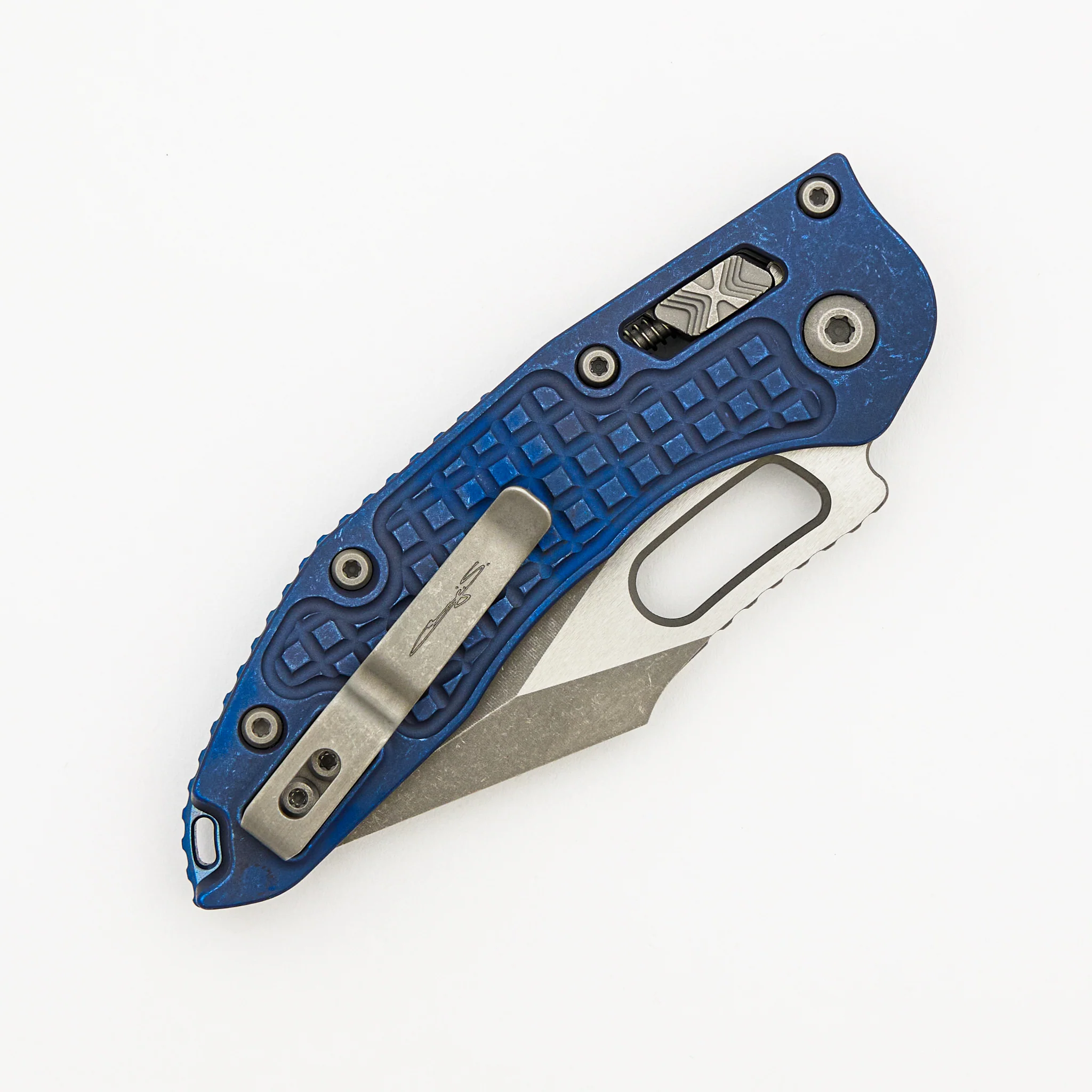"Marfione Select" Stitch - RAM-LOK Apocalyptic Finish Antique Blue Anodized Frag Pattern Titanium W/ Blue Accent 169RL-10APFRMS2 - Image 4