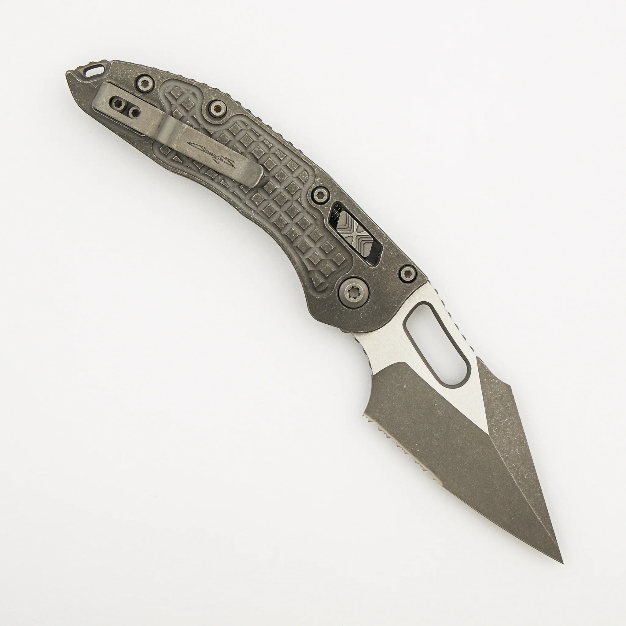 "Marfione Select" Stitch - RAM-LOK Partial Serrated Apocalyptic Finish Frag Pattern Titanium 169RL-11APFRMS1 - Image 2