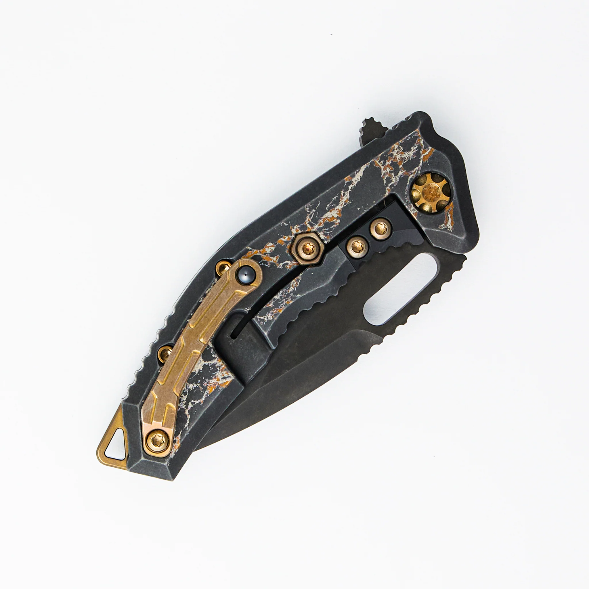 Medusa Manual - Tanto DLC - Black Marble Titanium Handle - Image 4