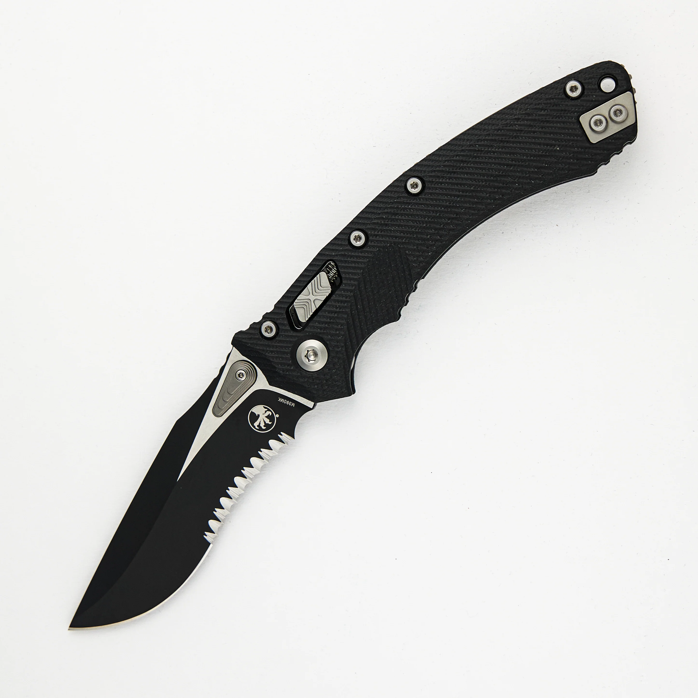 Amphibian - RAM-LOK S/E Black Partial Serrated Fluted Black G10 137RL-2FLGTBK