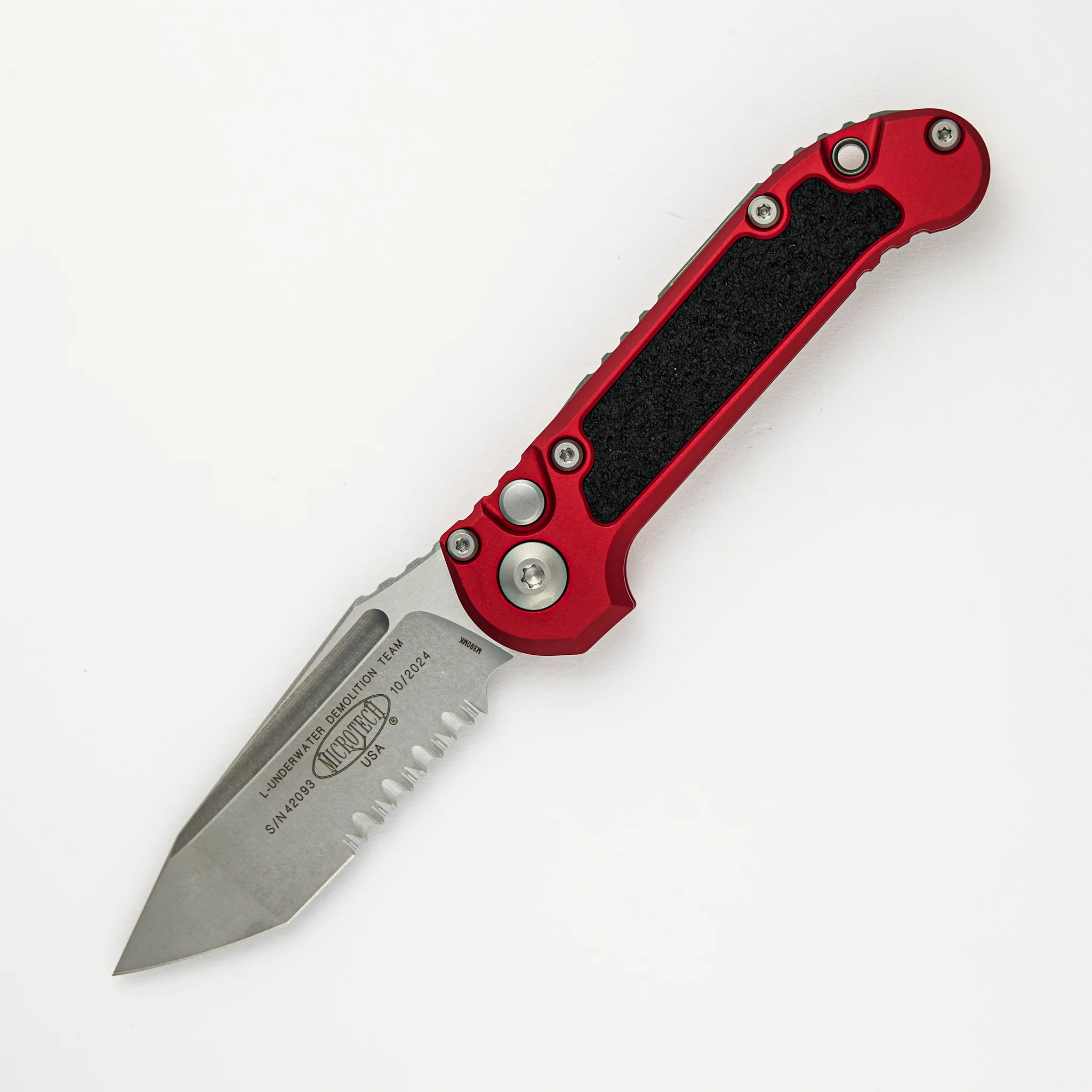 L.U.D.T. T/E Gen III Red Stonewash Partial Serrated 1136-11 RD