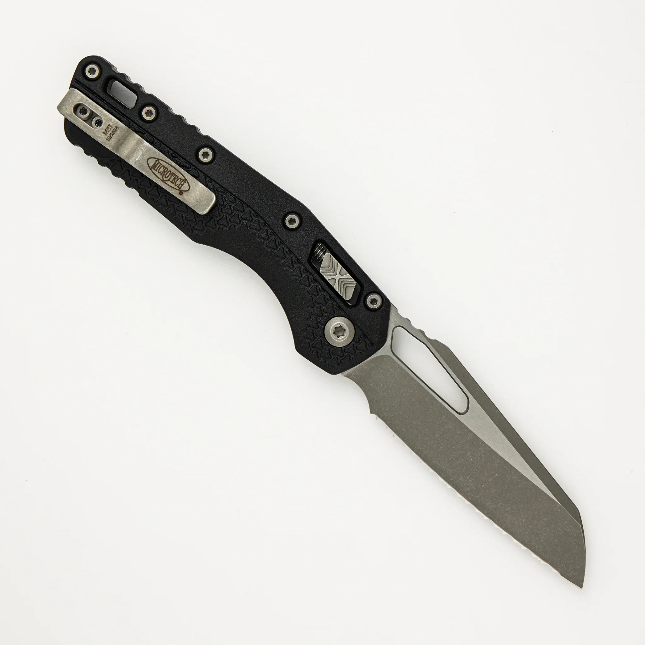 MSI S/E Tri-Grip Polymer Black Apocalyptic Full Serrated 210T-12 APPMBK - Image 2