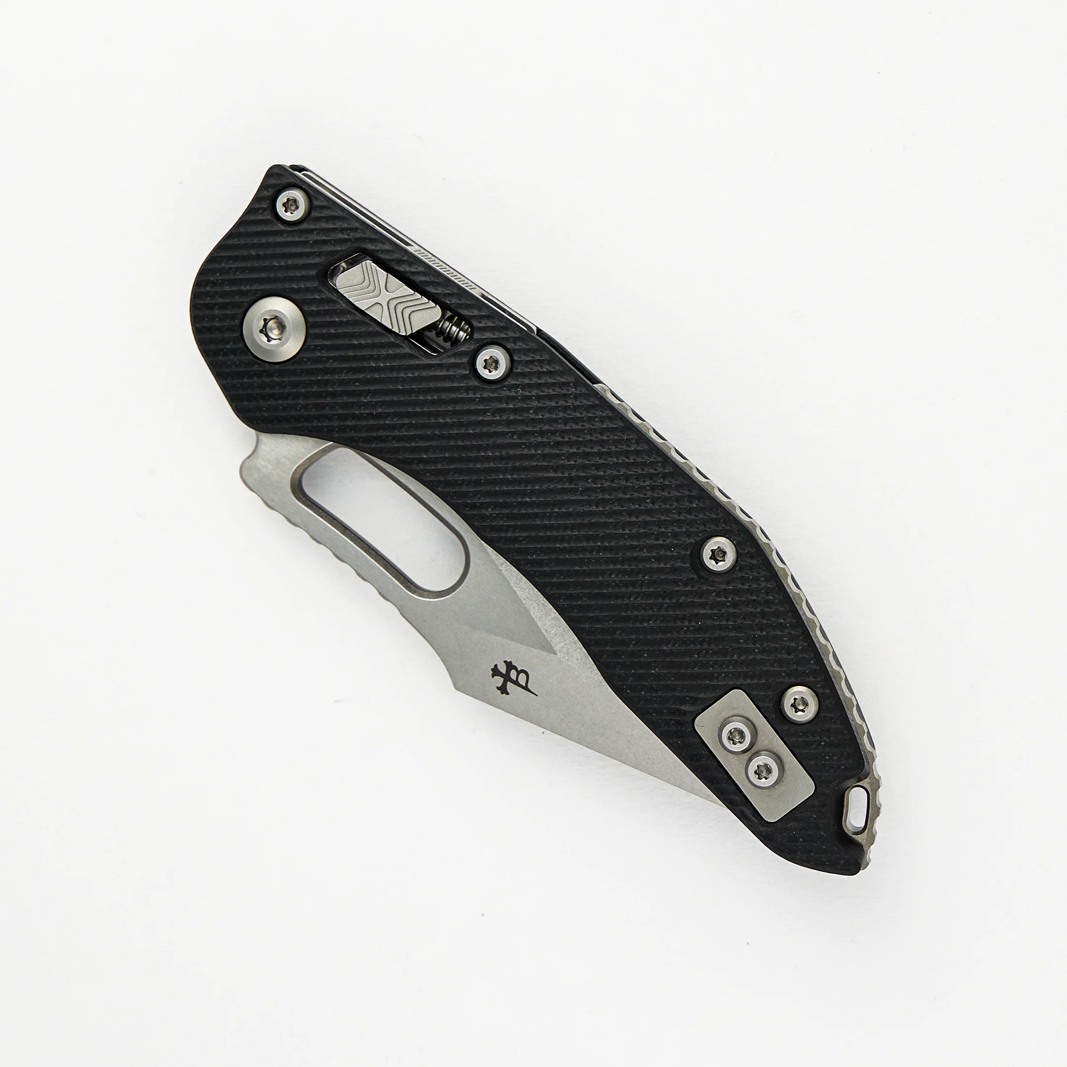 Stitch - RAM-LOK S/E Fluted Black G10 Stonewash Standard 169RL-10FLGTBK (Borka Blades Design) - Image 3