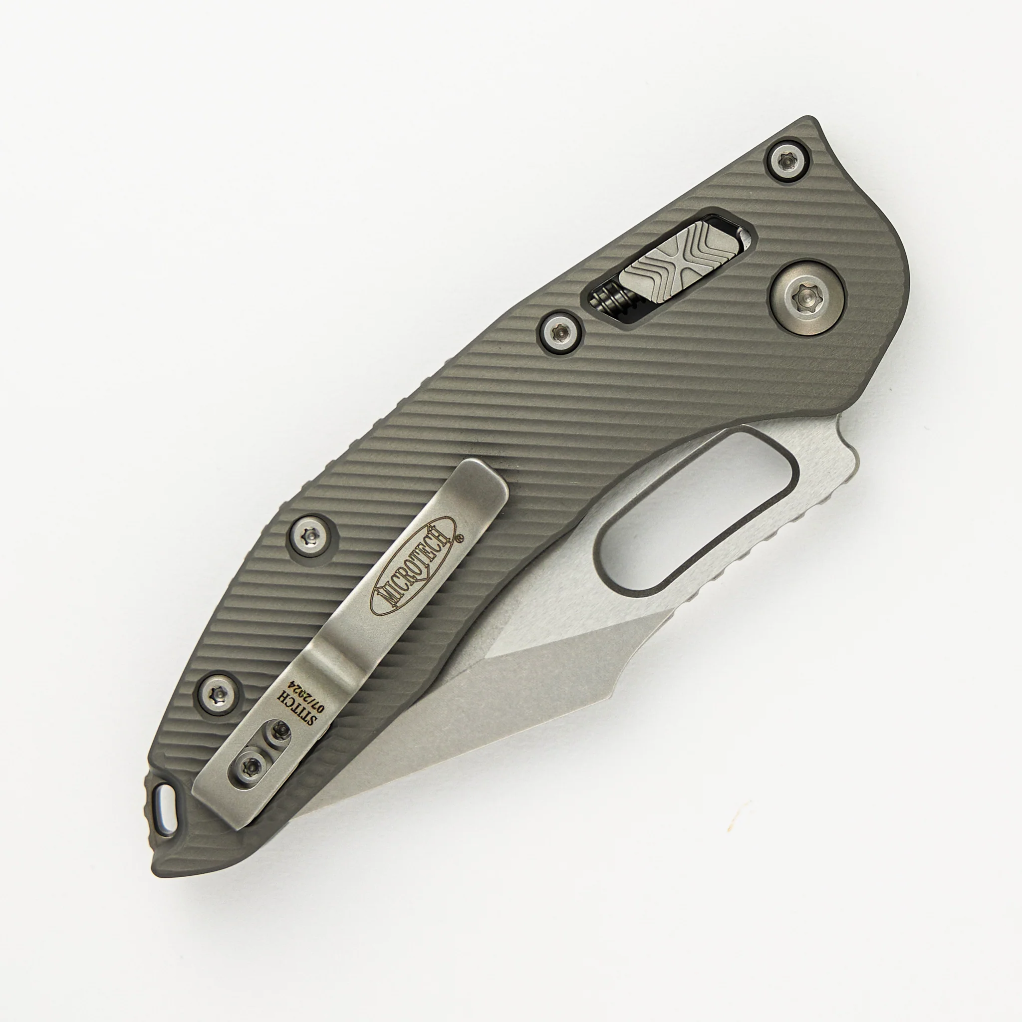 Stitch - RAM-LOK S/E Fluted Natural Clear Aluminum Stonewash Standard 169RL-10FLNC (Borka Blades Design) - Image 4
