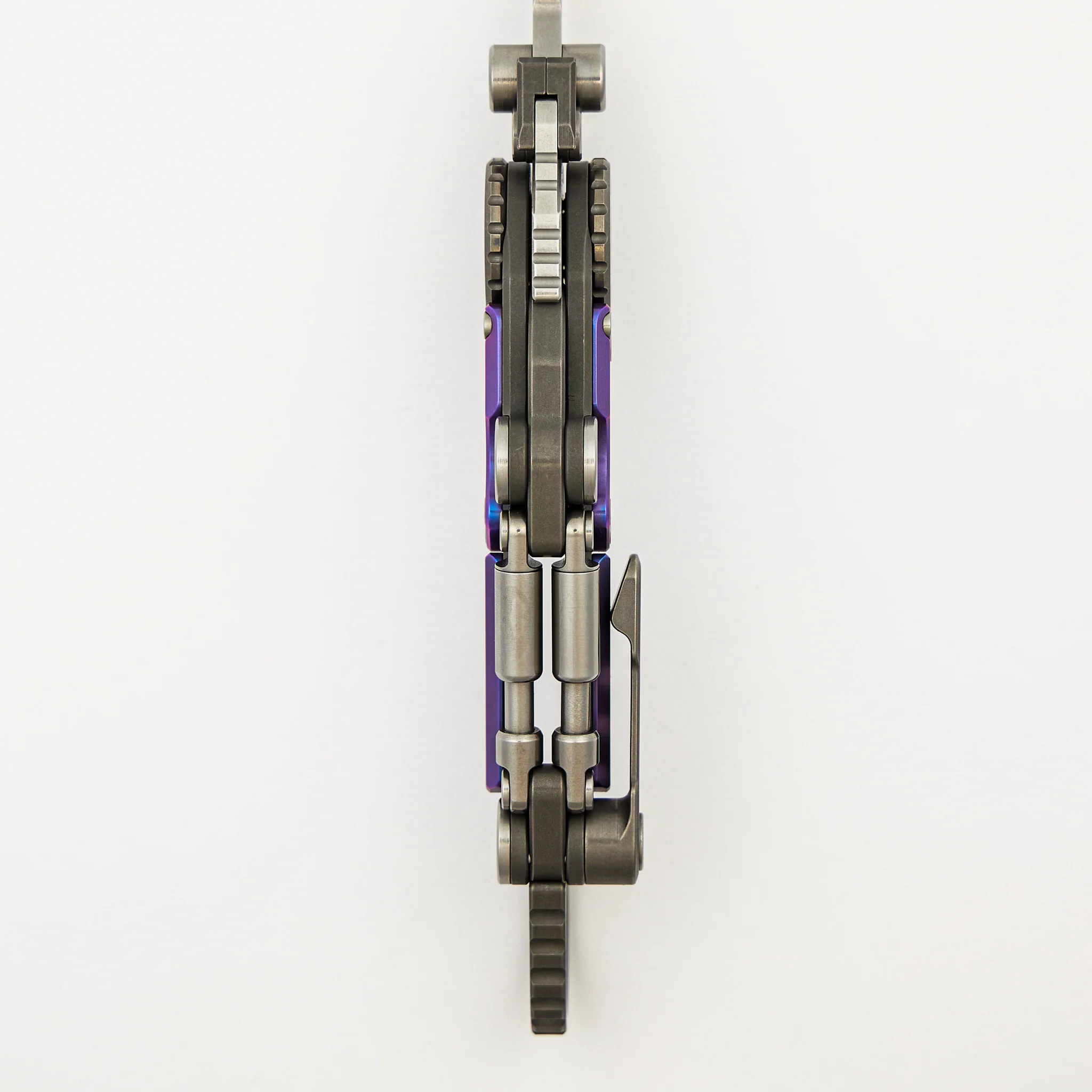 MT-11 Shuukaku - Stonewash/Purple Anodized Titanium Handle - M390 Blade - Image 7