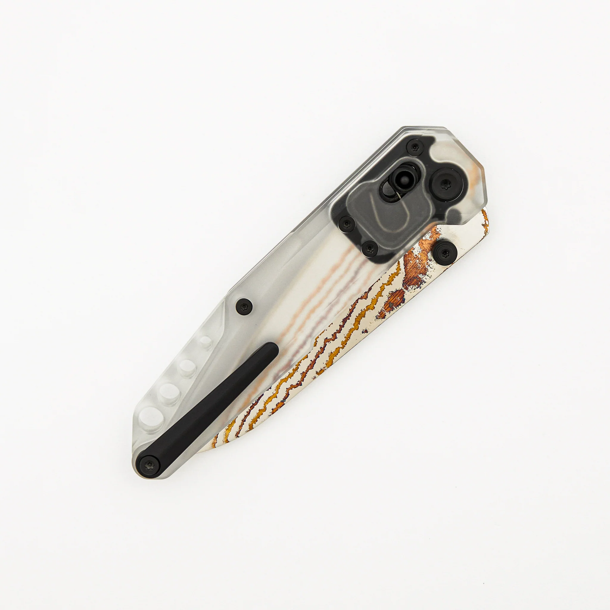 MT-27 Dark Feather 2.0 - PEI Handle - Copper Infused San Mai Blade - Image 4