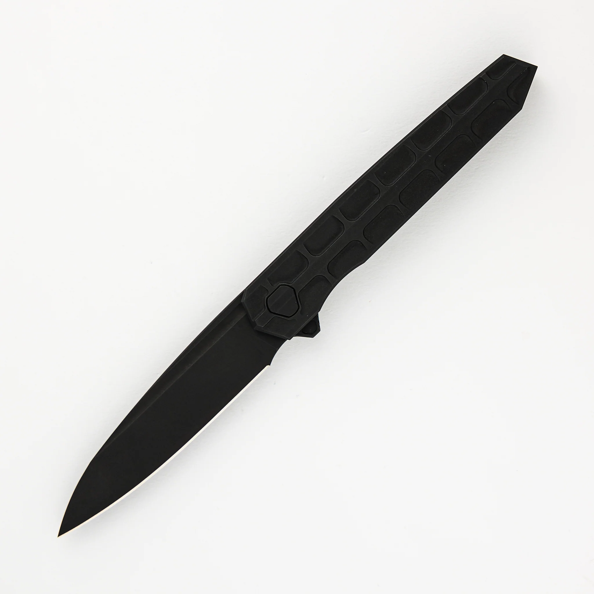 Cypher Mini – Full Tech Series – Black PVD Ti Handle – Black PVD M390 Blade