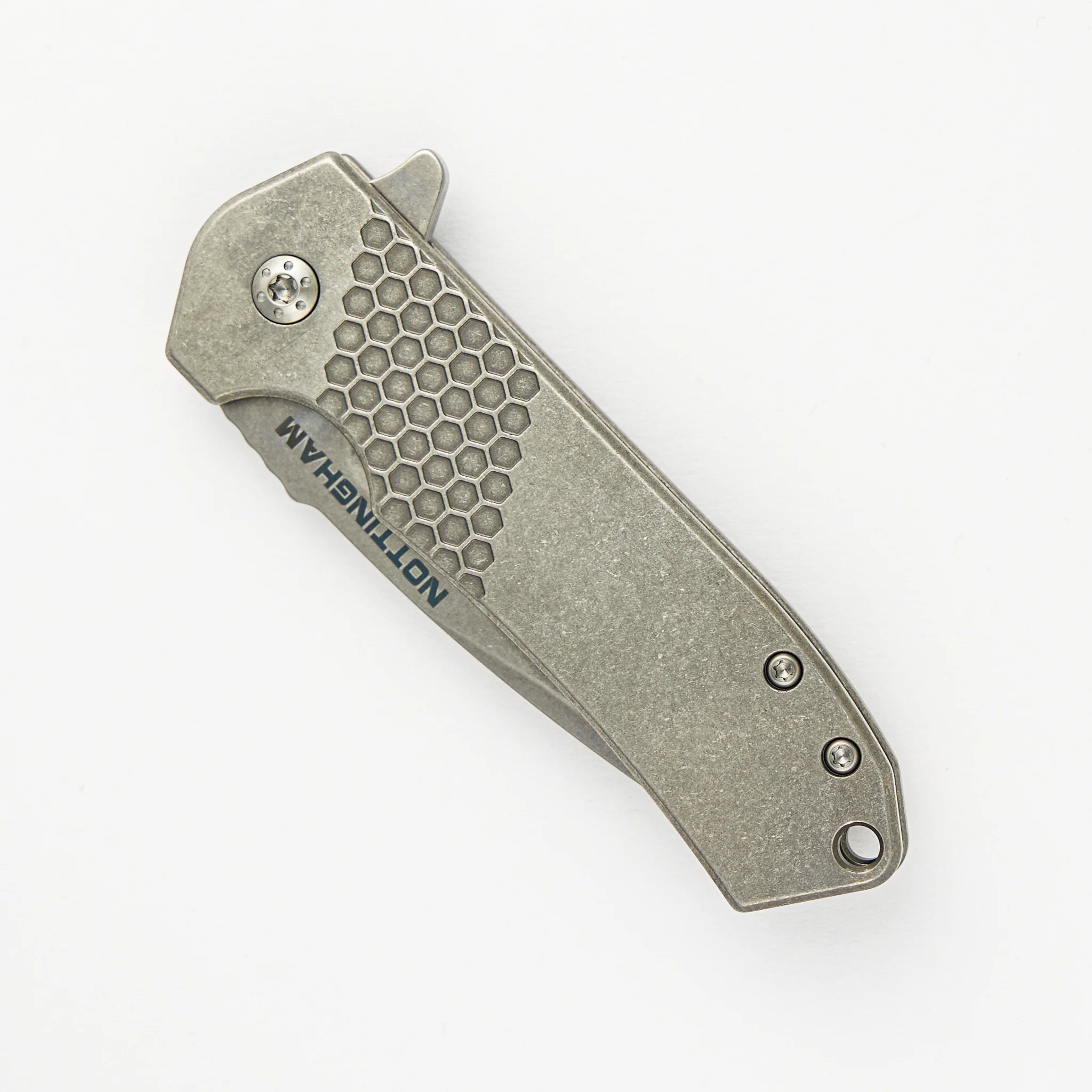 Ultra4 Folder - Titanium Handle - Killer Beez - Blackened Tumbled - Image 3