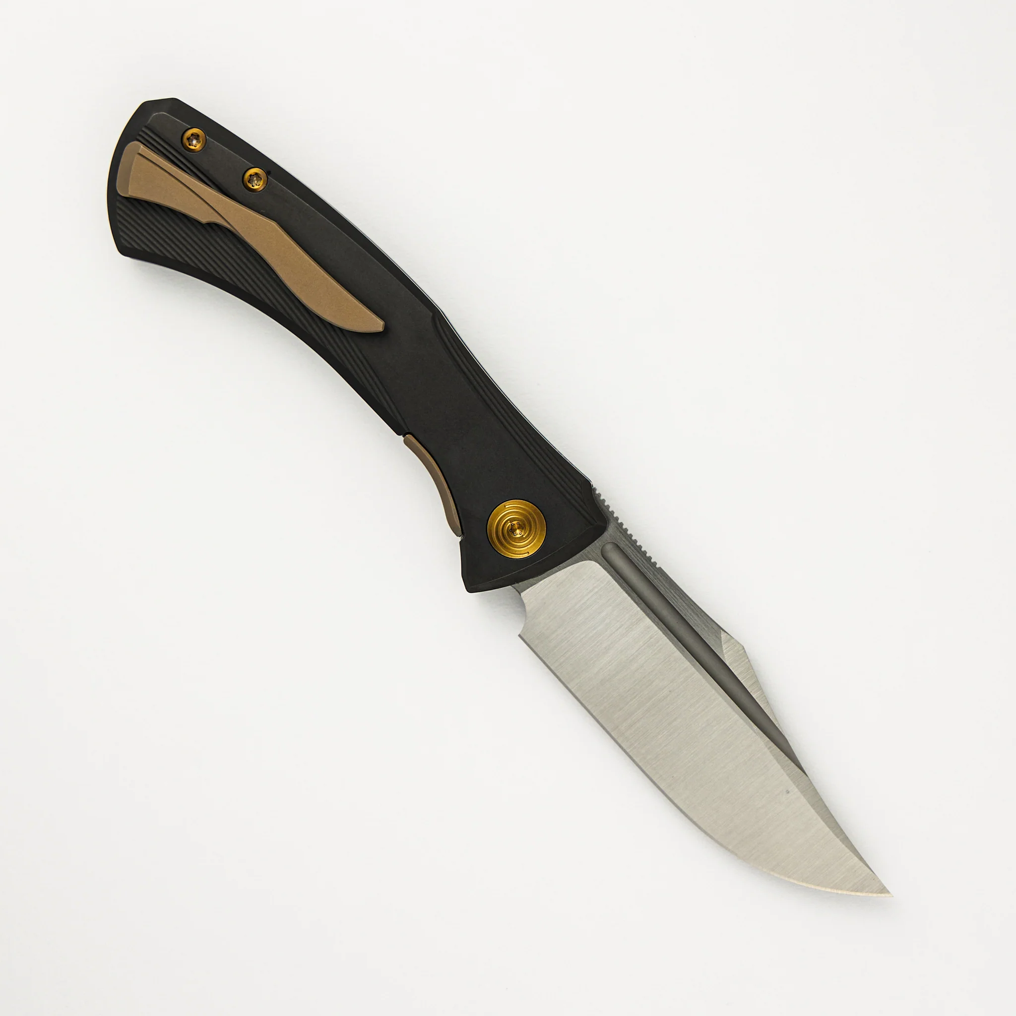 Ghoul - Ti Light Black PVD Handle - Belt Satin S90V Blade - Image 2