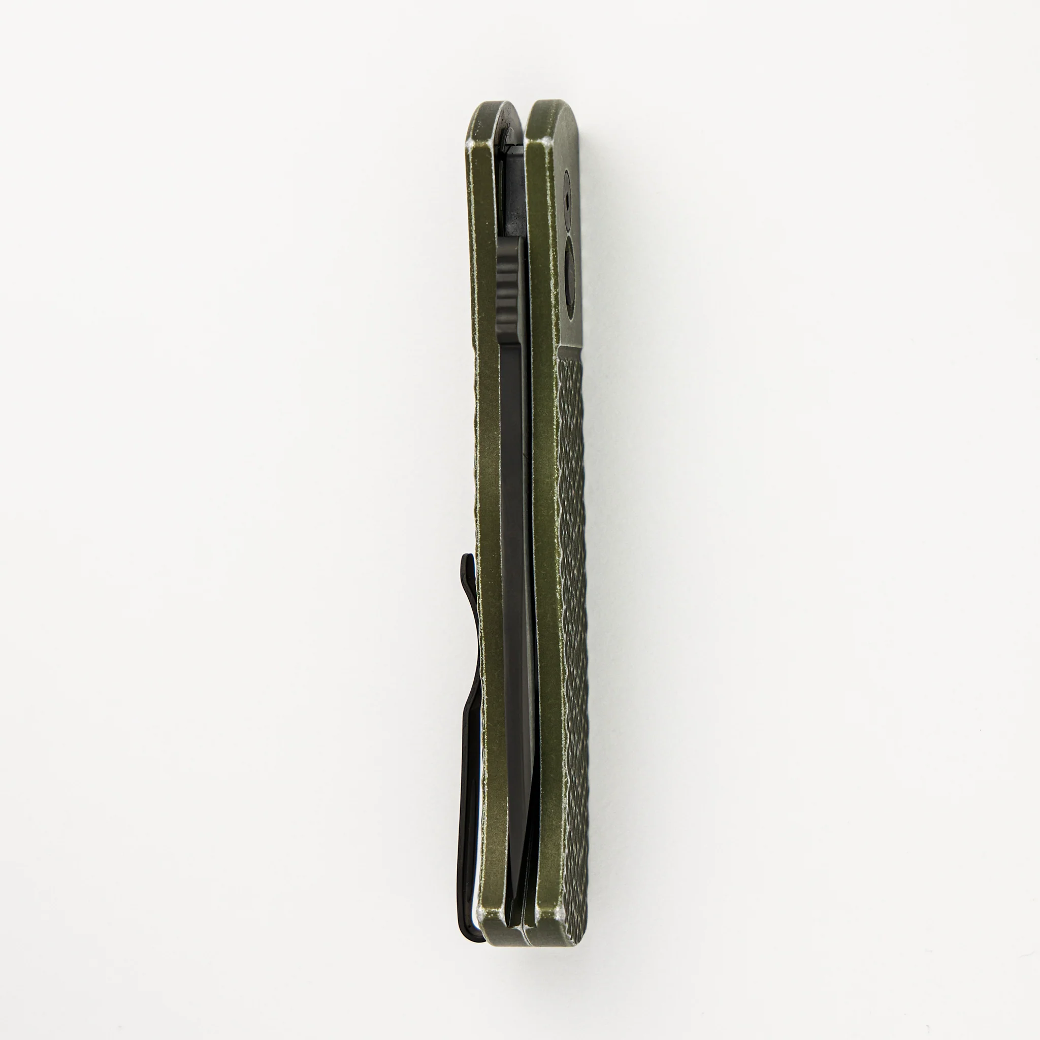 CQC7 Auto - Emerson Design Green "Battle Worn" Textured Handle E7T15-BW Green - Image 5