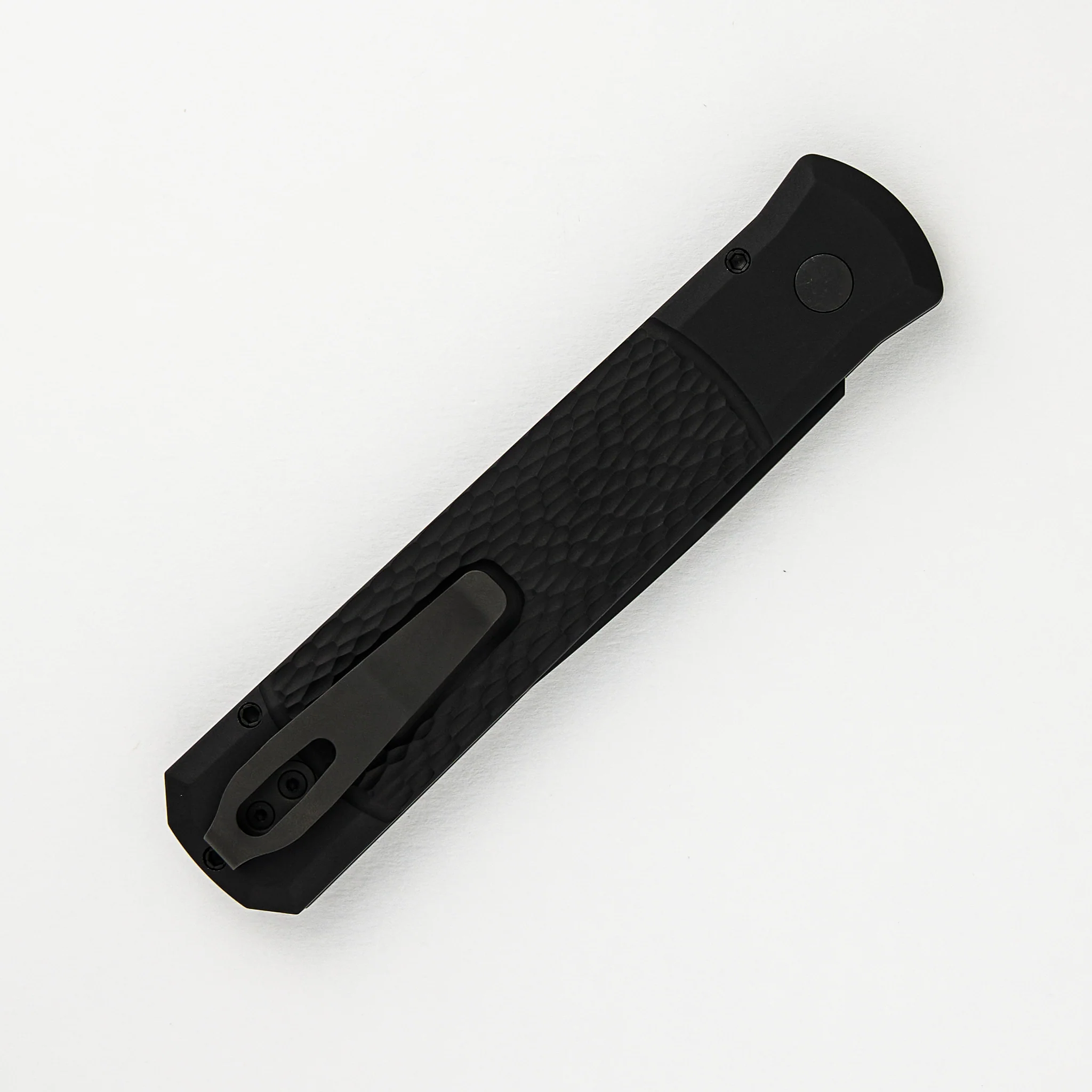 GODFATHER – Jigged Black Handle – Black DLC 154CM Plain Edge Blade 926-SWAT - Image 4