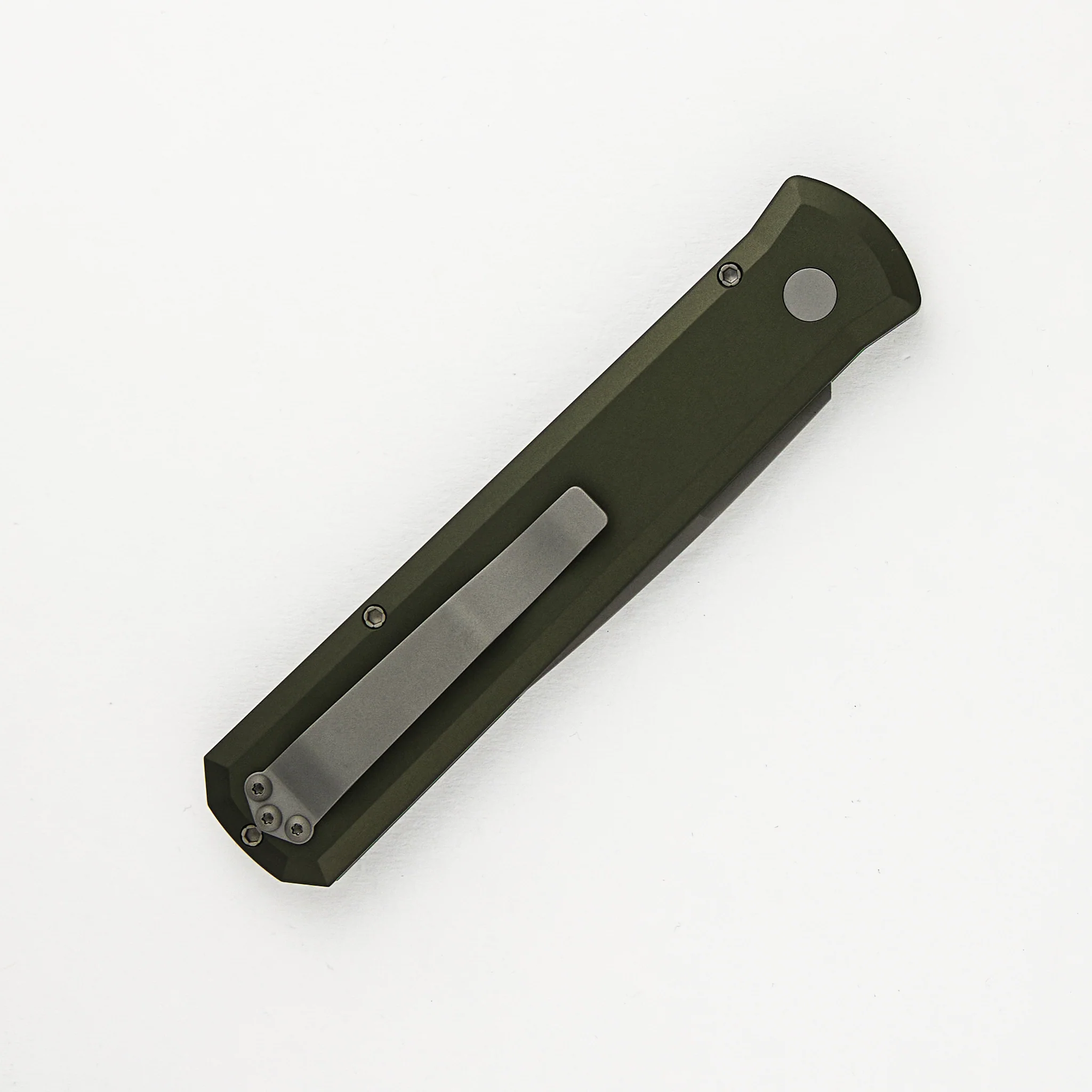 GODFATHER – Solid Green Handle – Blasted 154CM Plain Edge Blade 920-Green - Image 4