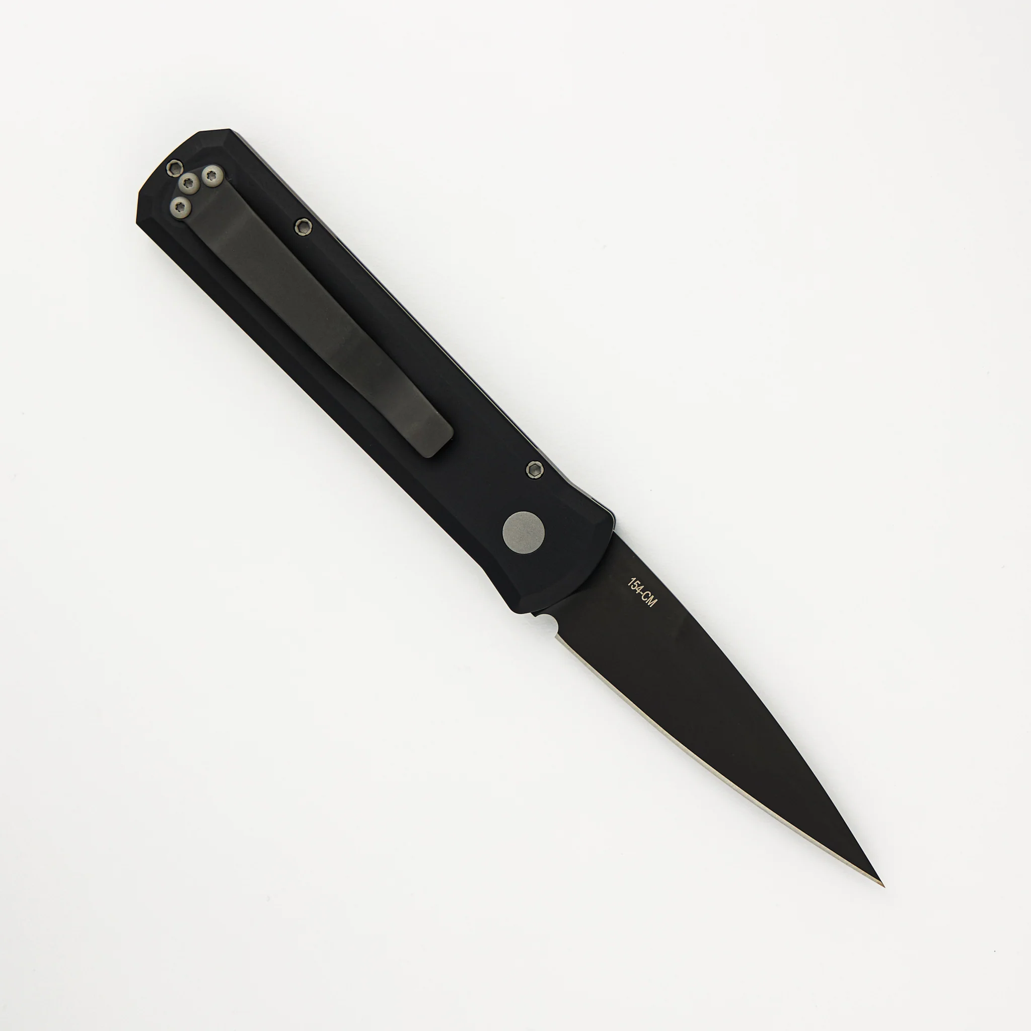 Godson – Solid Black Handle – Black 154CM Blade 721 - Image 2