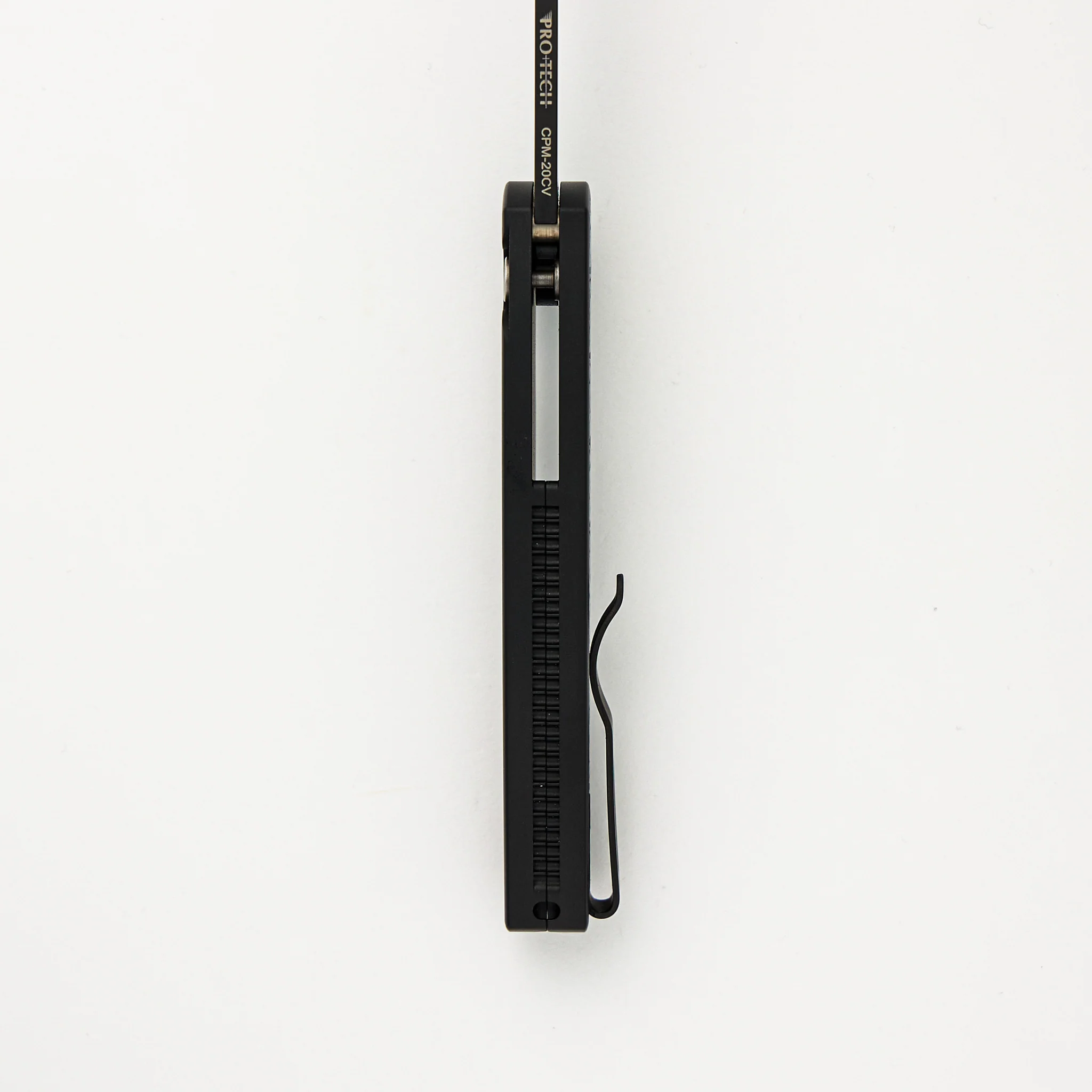Malibu Flipper - 2024 Malibu.001 Ltd. First Run - Black "Nexus" Textured Handle - DLC Black 20CV Reverse Tanto Blade - Image 7