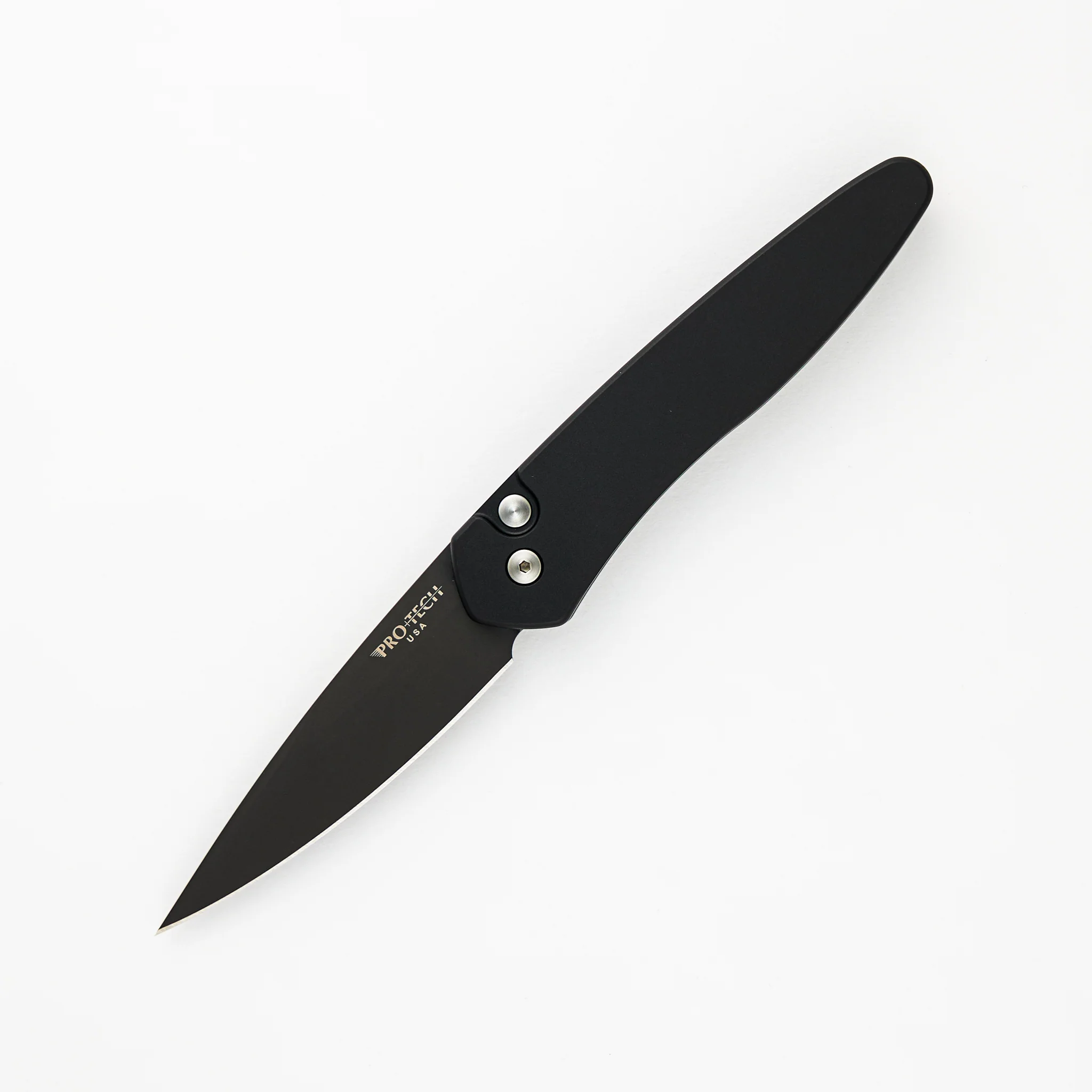 Newport – Solid Black Aluminum Handle – Black S35VN Blade 3407