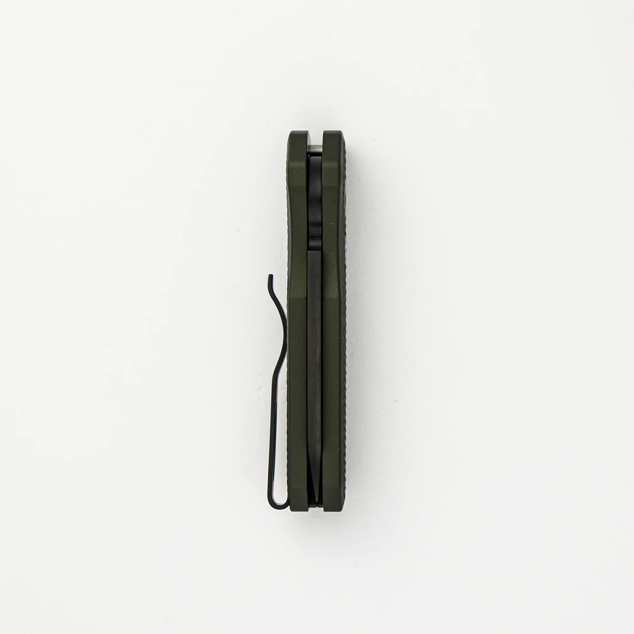 Runt 5 – Textured Green Aluminum Handle – DLC Black Magnacut Reverse Tanto Blade – R5406-GREEN - Image 5