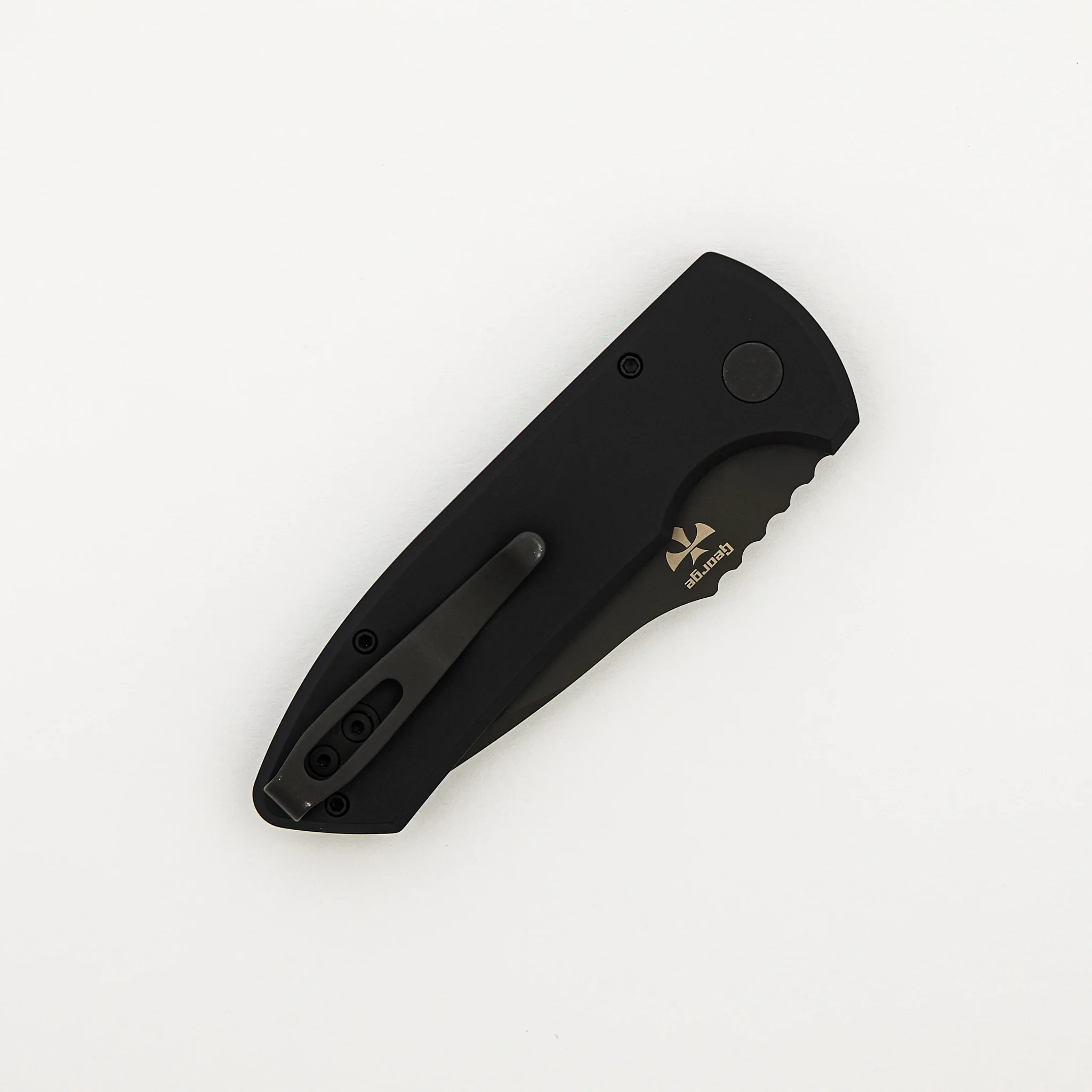 SBR – Smooth Black Handle – Black S35VN Blade LG403 (Les George Design) - Image 4