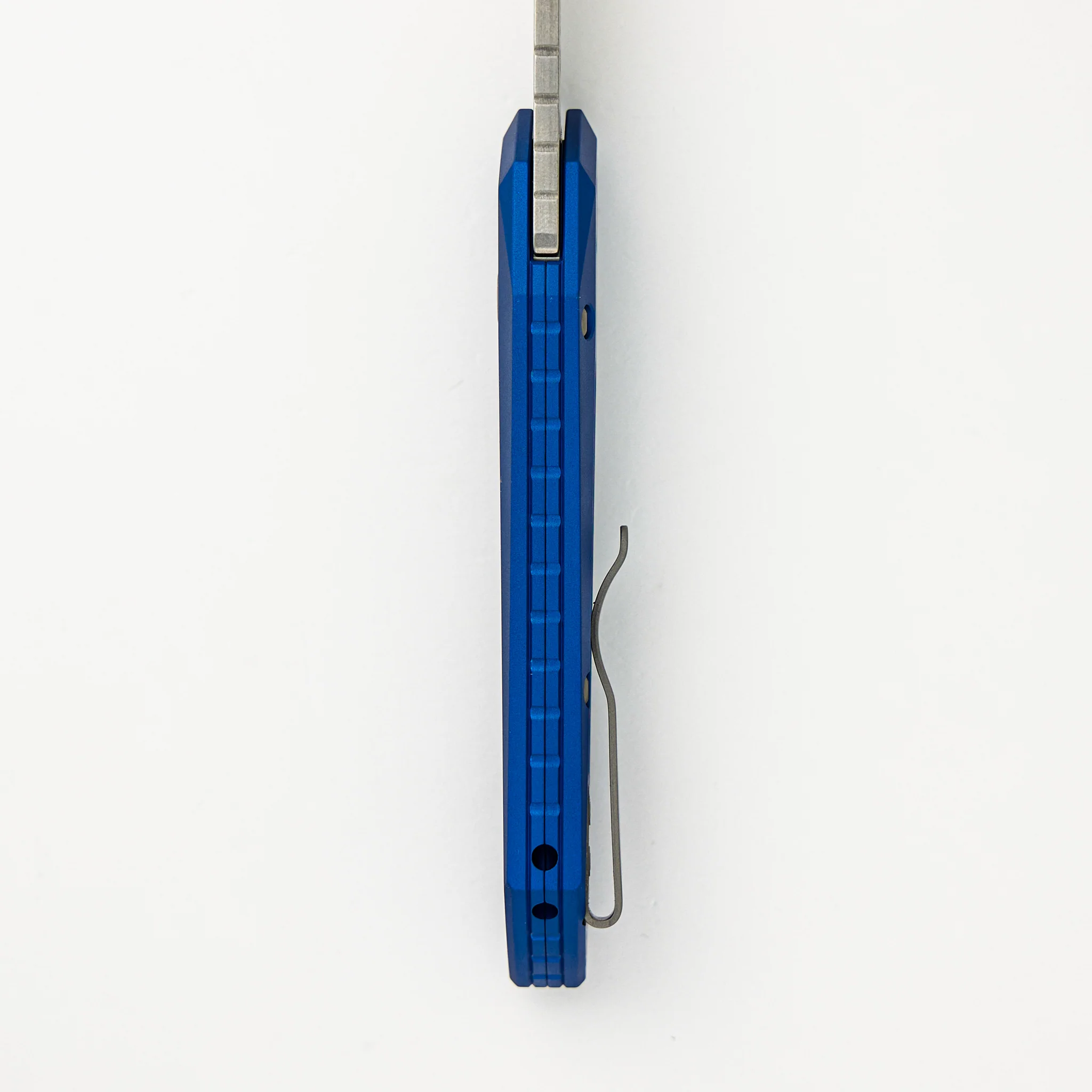 Oligarch - Blue Aluminum Handle - Stonwashed MagnaCut Blade DS101-BLUE (Sinkevich Design) - Image 7