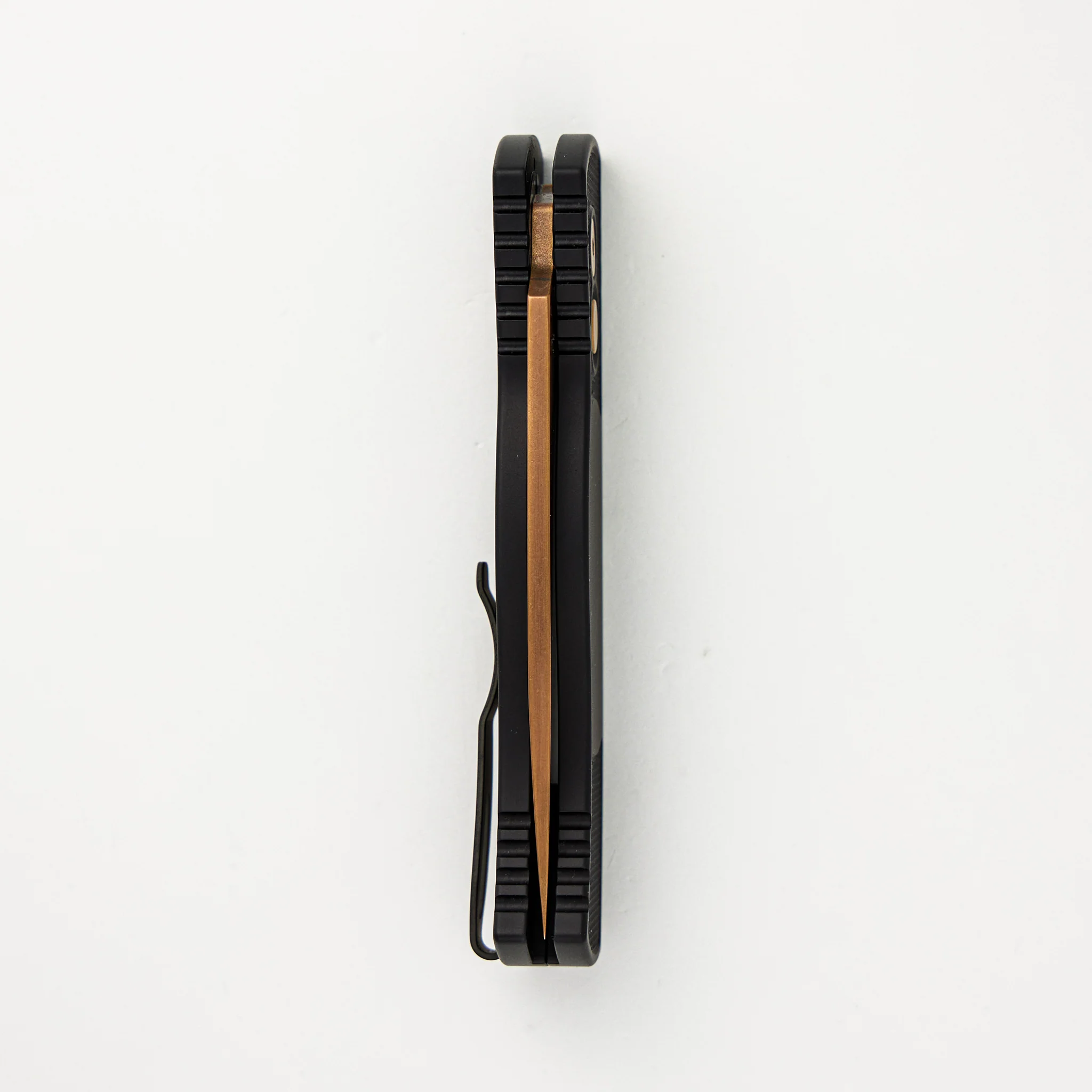 Tactical Response 2 - Black Handle With Textured Corners - Rose Gold MagnaCut Blade T203-RG - Image 5