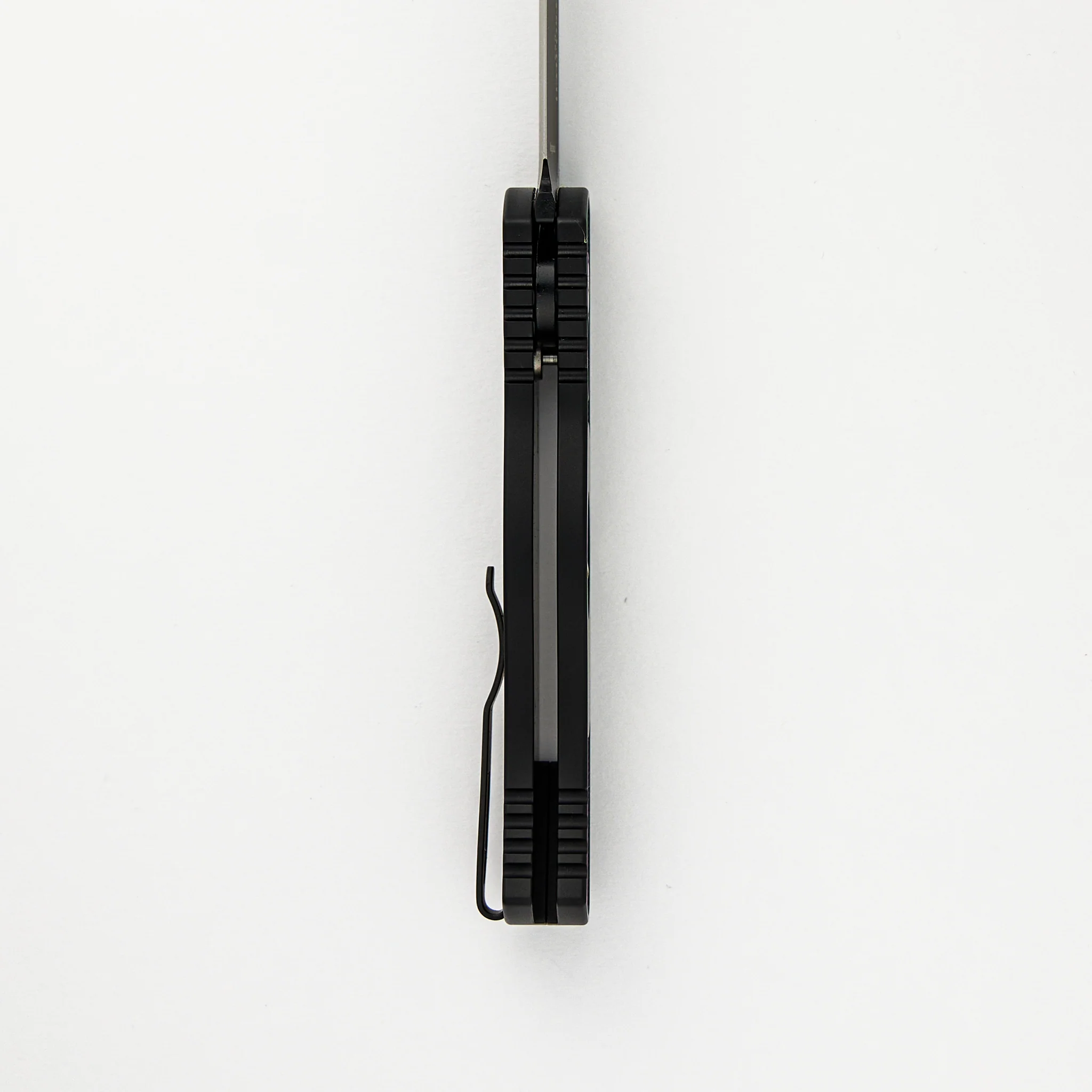 TR-2 Skull Blade Show 2024 - Black Handle, Shaw Sterling Silver Skull, MOP Button, Black MagnaCut Blade - Image 6