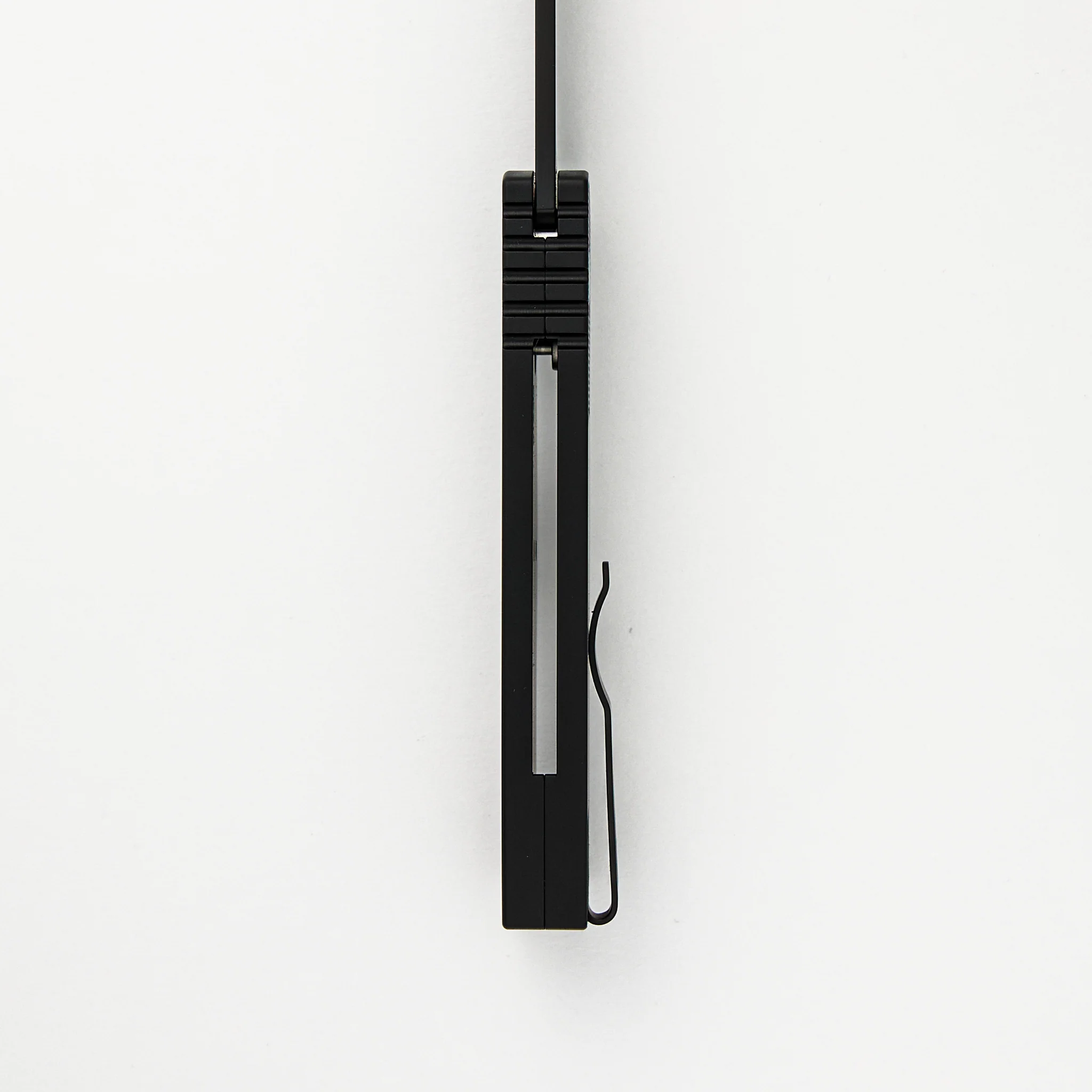 TR-2 Skull Blade Show 2024 - Black Handle, Shaw Sterling Silver Skull, MOP Button, Black MagnaCut Blade - Image 7