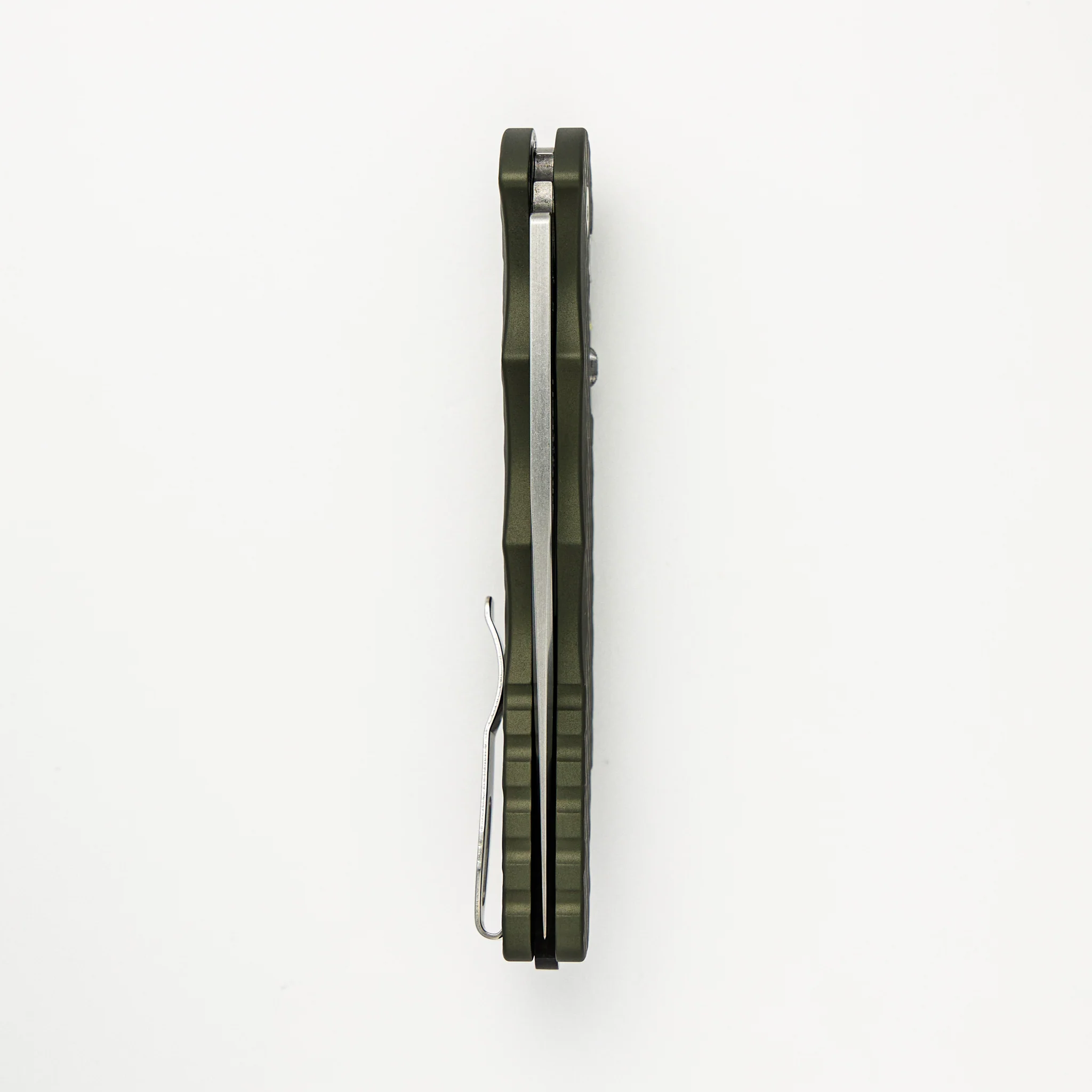 TR-4 - 2024.BLADEWEST.04 - Green Feather Texture Handle - Stonewash MagnaCut Blade - Image 5