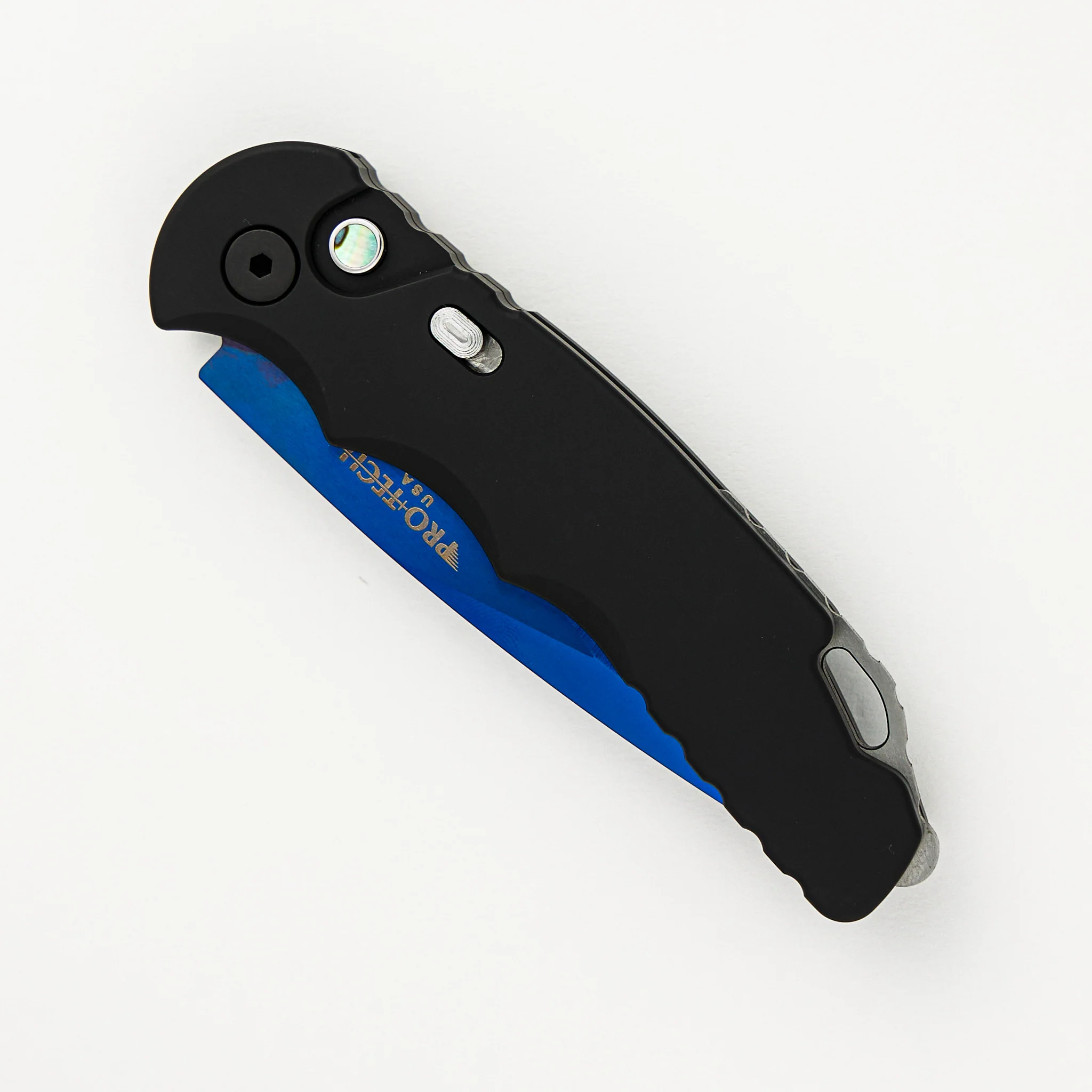 Pro-Tech Knives TR-5 Auto Limited T503-SB - Sapphire Blue 154CM Blade - Image 3