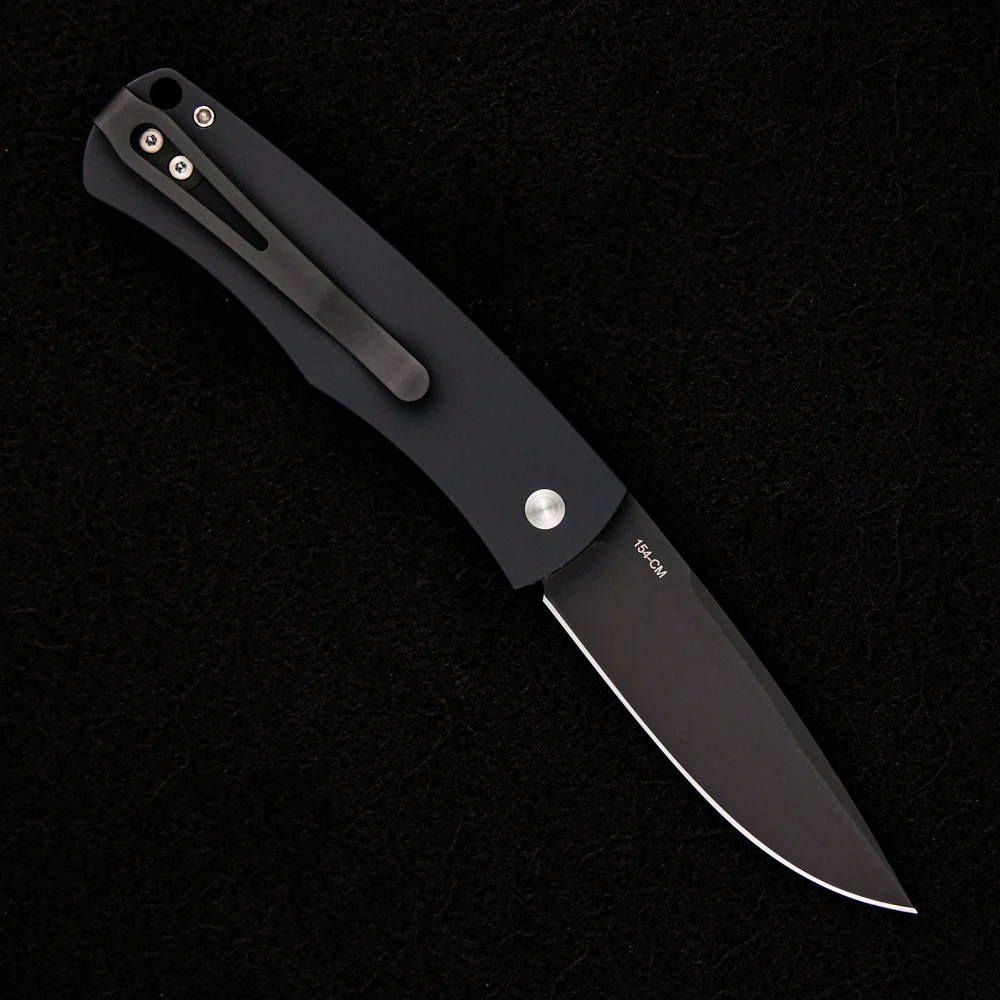 “Whiskers” Design – Tuxedo Black Handle – Ivory Micarta – Black Blade BR-1.52 - Image 2