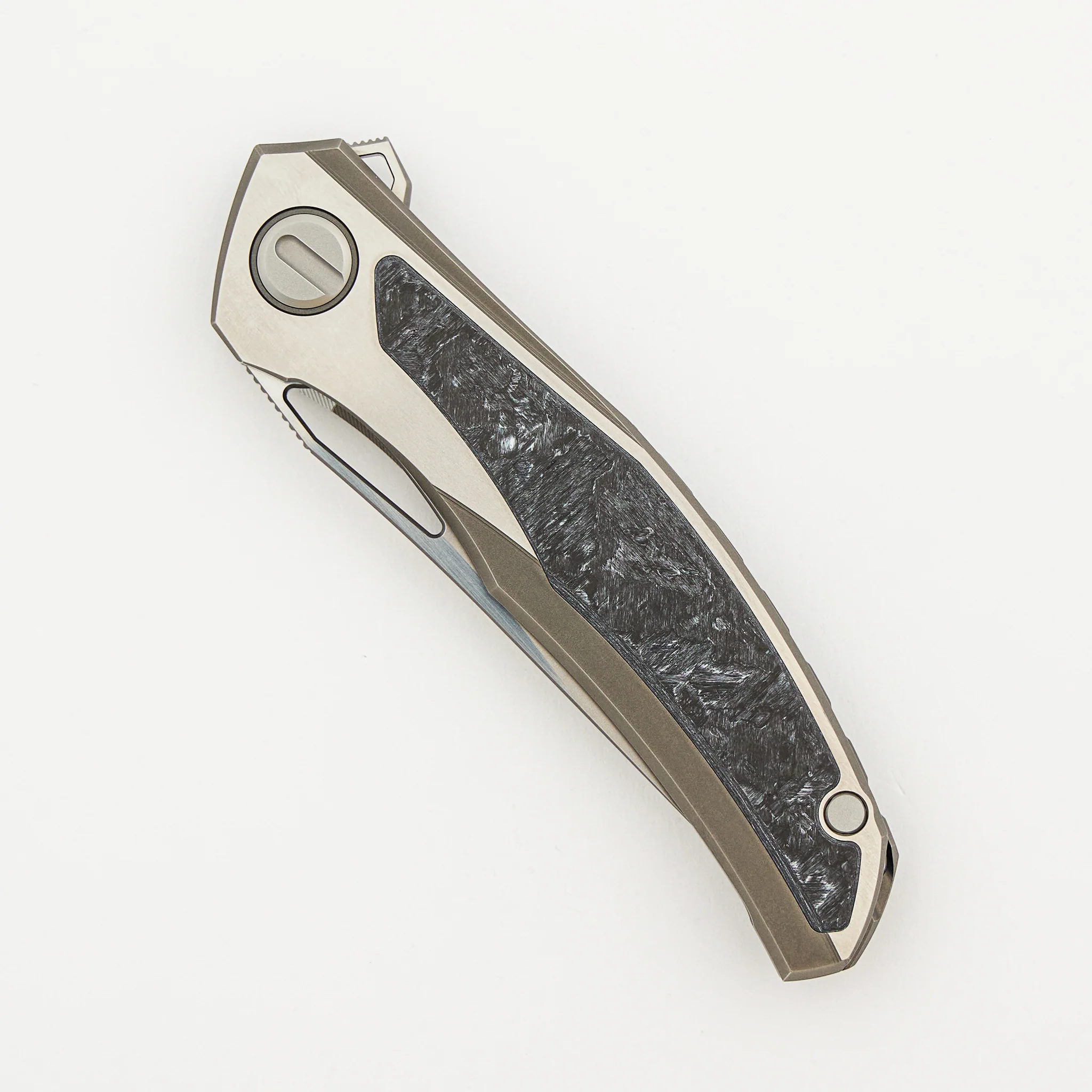 Quantum WKM - Titanium/White CarboTi Handle - S90V Blade - SRRBS - Image 3