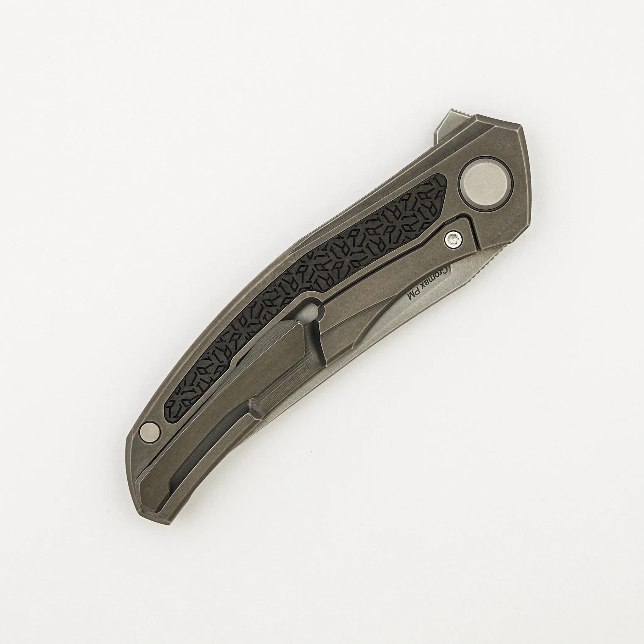 "R1 Edition" Ursus Quantum NL - Cromax PM Blade - Titanium Handle - R1 Pattern Carbon Fiber Inlay - MRBS - Image 4