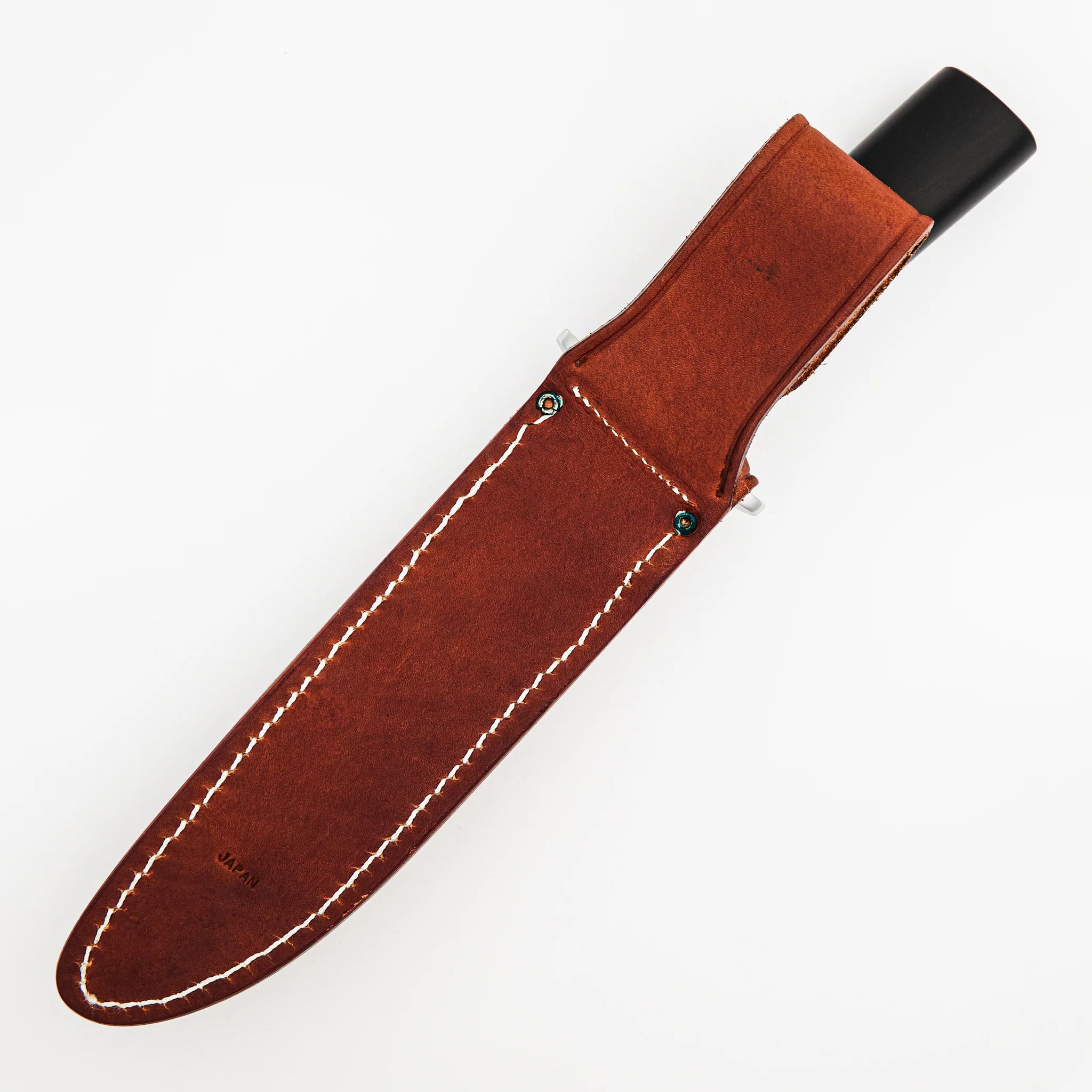 R1 Military Classic Fixed Blade - VG-1 San Mai Blade - Black Linen Micarta Handle - Image 6
