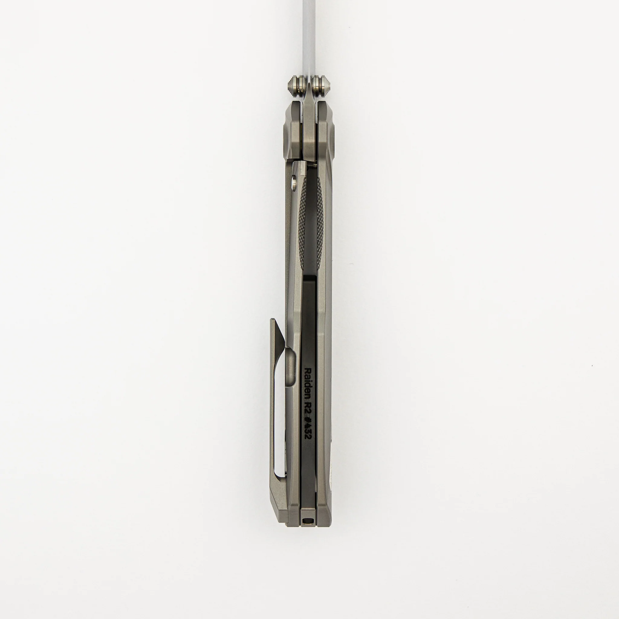 Raiden R2 - Aero Titanium Glass Beadblast Handle - Belt Satin MagnaCut Blade - Image 6