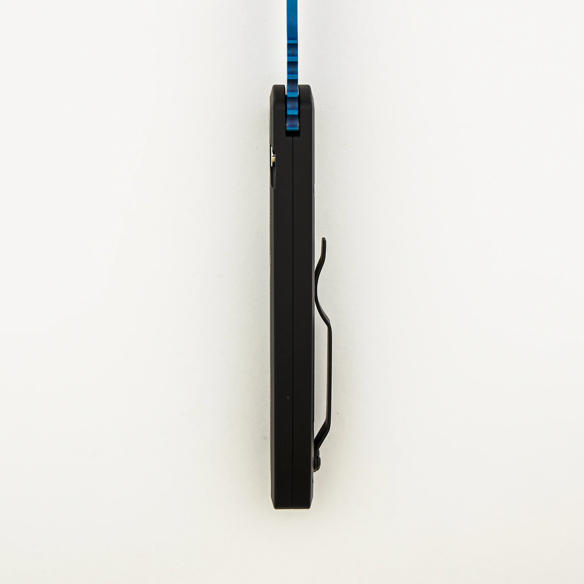 Rockeye Auto - LG307-SB - Textured Black Aluminum Handle - Sapphire Blue S35VN Blade (Les George Design) - Image 7