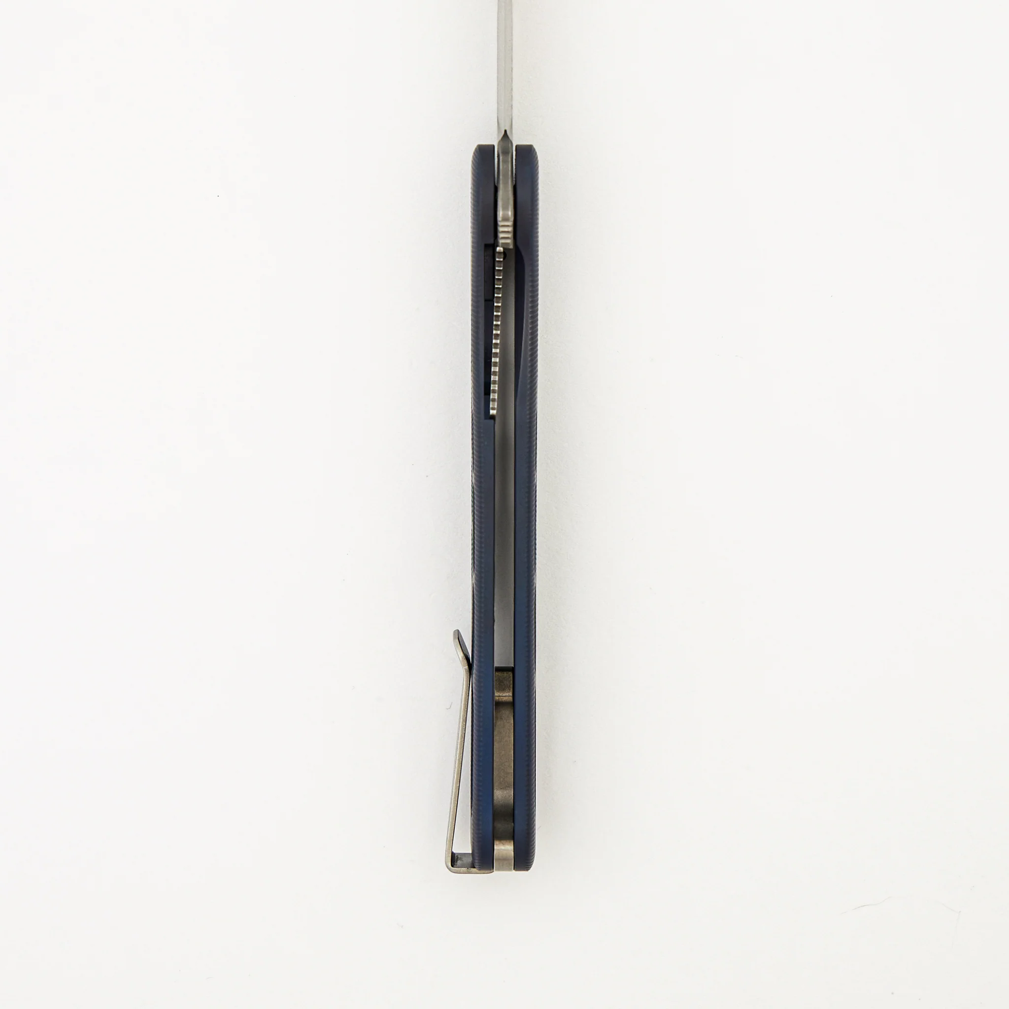 Rockwall Flipper V2 - Skeletonized Blue Ano Titanium Handles - MagnaCut Blade - Image 6
