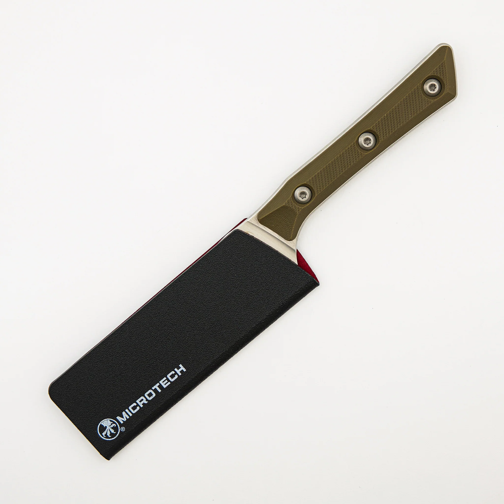 Santoku 4" - G-10 OD Green - Stonewash Standard - 3300-10 OD - Image 3