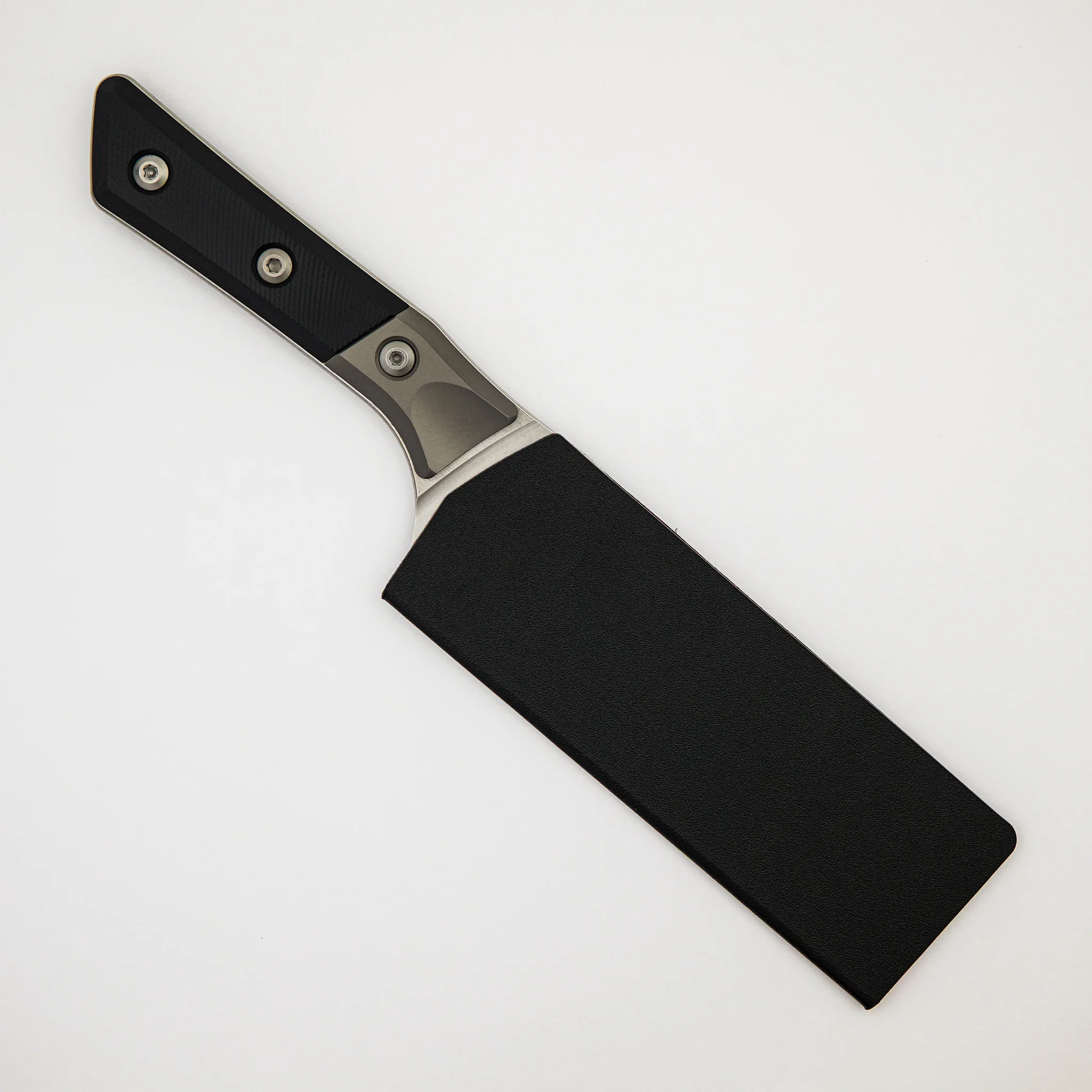 Santoku 6" - G10 Black - Bead Blast Bolster - Stonewash Standard - 3200B-10 BK - Image 4