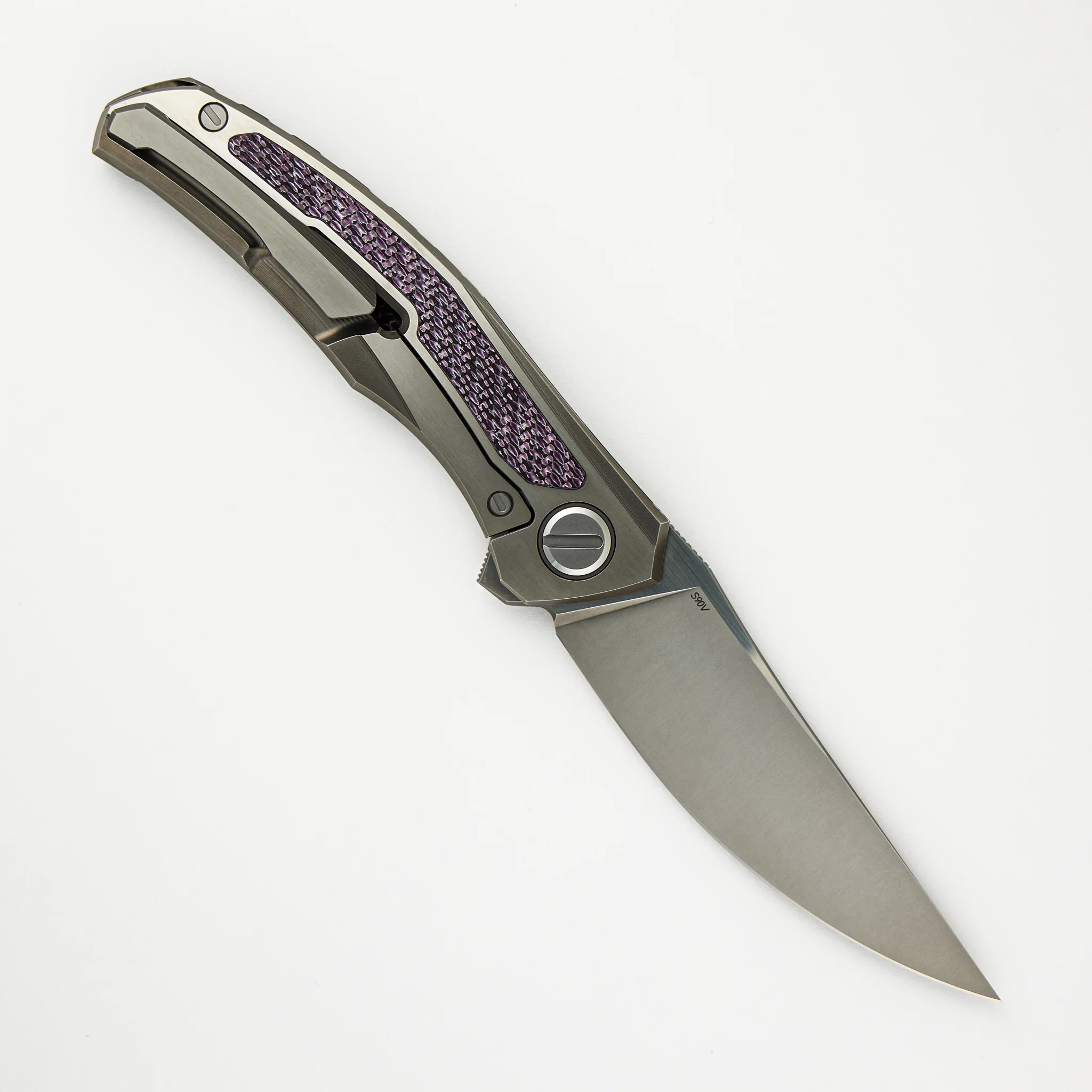 Chris Reeve Collaboration UniQuantum - Custom Division - Unique Graphic - Violet Alutex - S90V Blade - SRRBS - Image 2