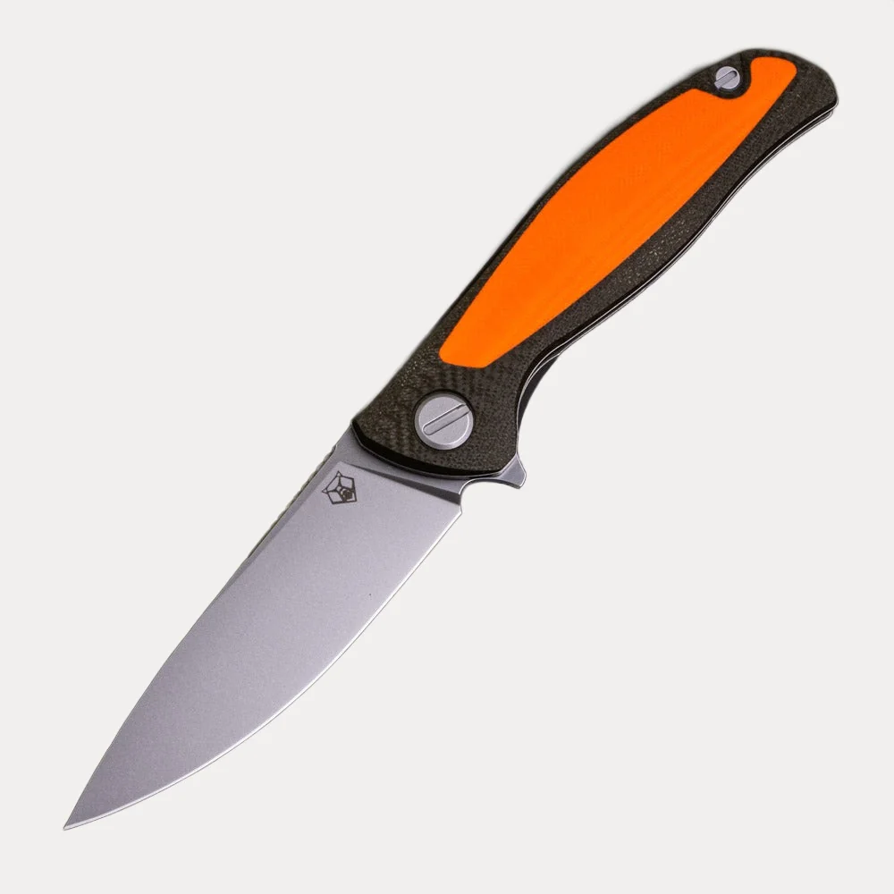 F3 – OUTDOOR SPECIAL EDITION – CROMAX PM BLADE – GREEN AND ORANGE G10 HANDLE – MRBS