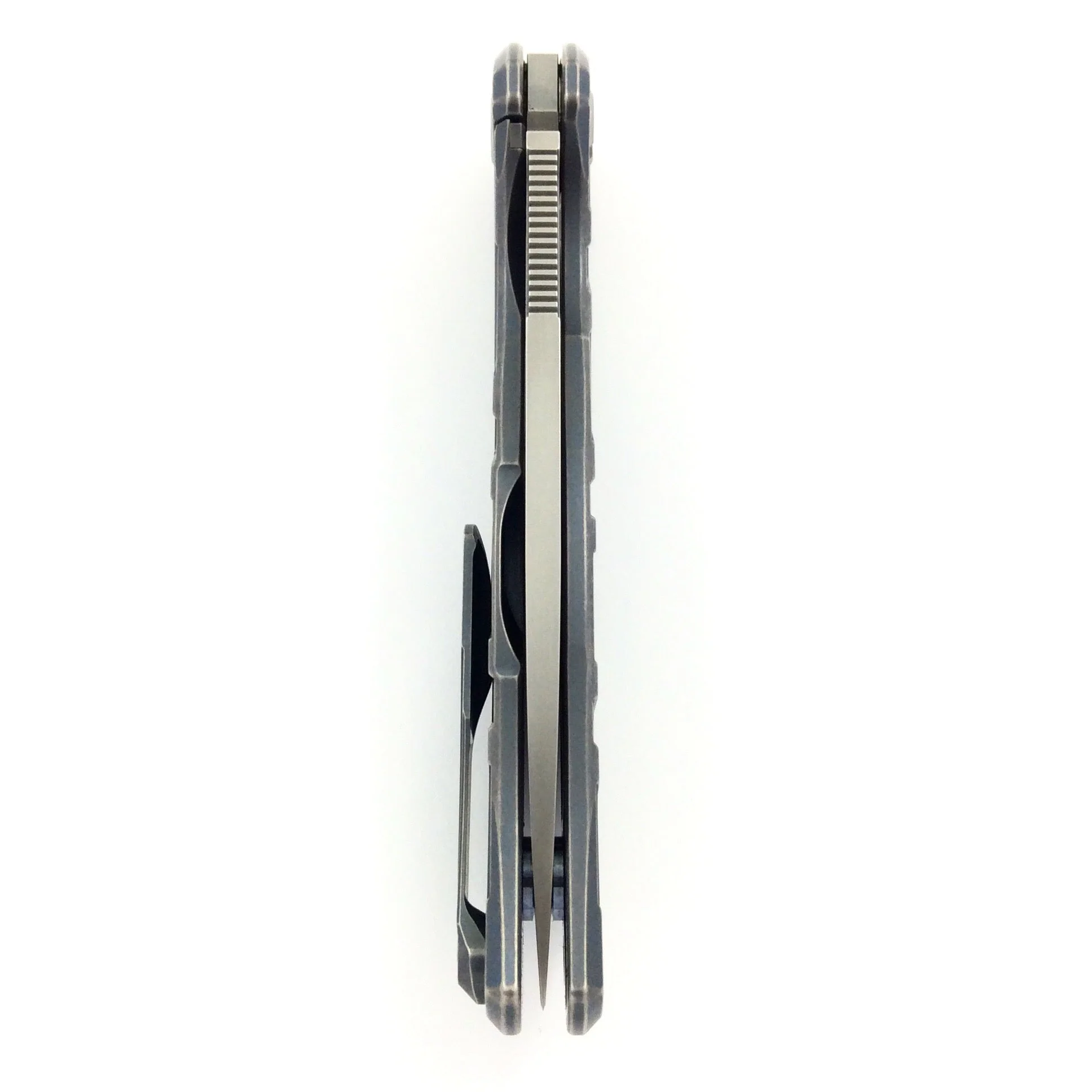 F95 "T" PATTERN DARK BLUE - M390 BLADE - TITANIUM HANDLE - MRBS - Image 6