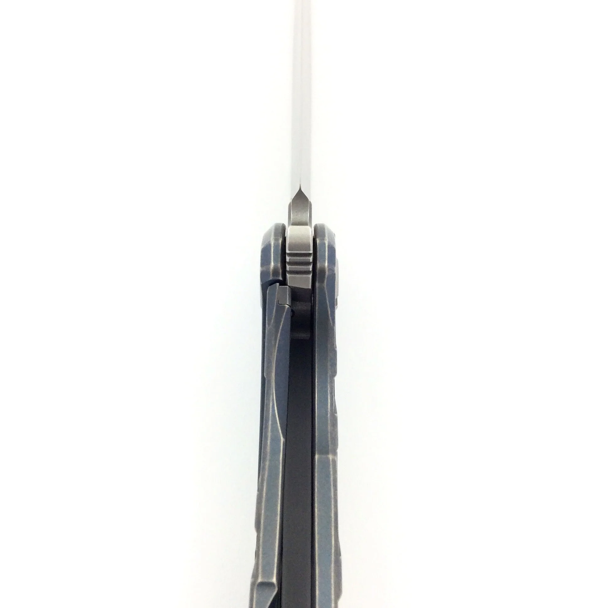 F95 "T" PATTERN DARK BLUE - M390 BLADE - TITANIUM HANDLE - MRBS - Image 7