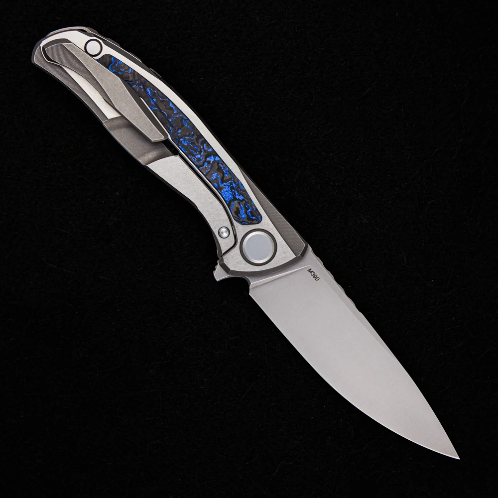 HATI GEN 3 – M390 BLADE – BLUE TECHNOCARBO – MRBS - Image 2