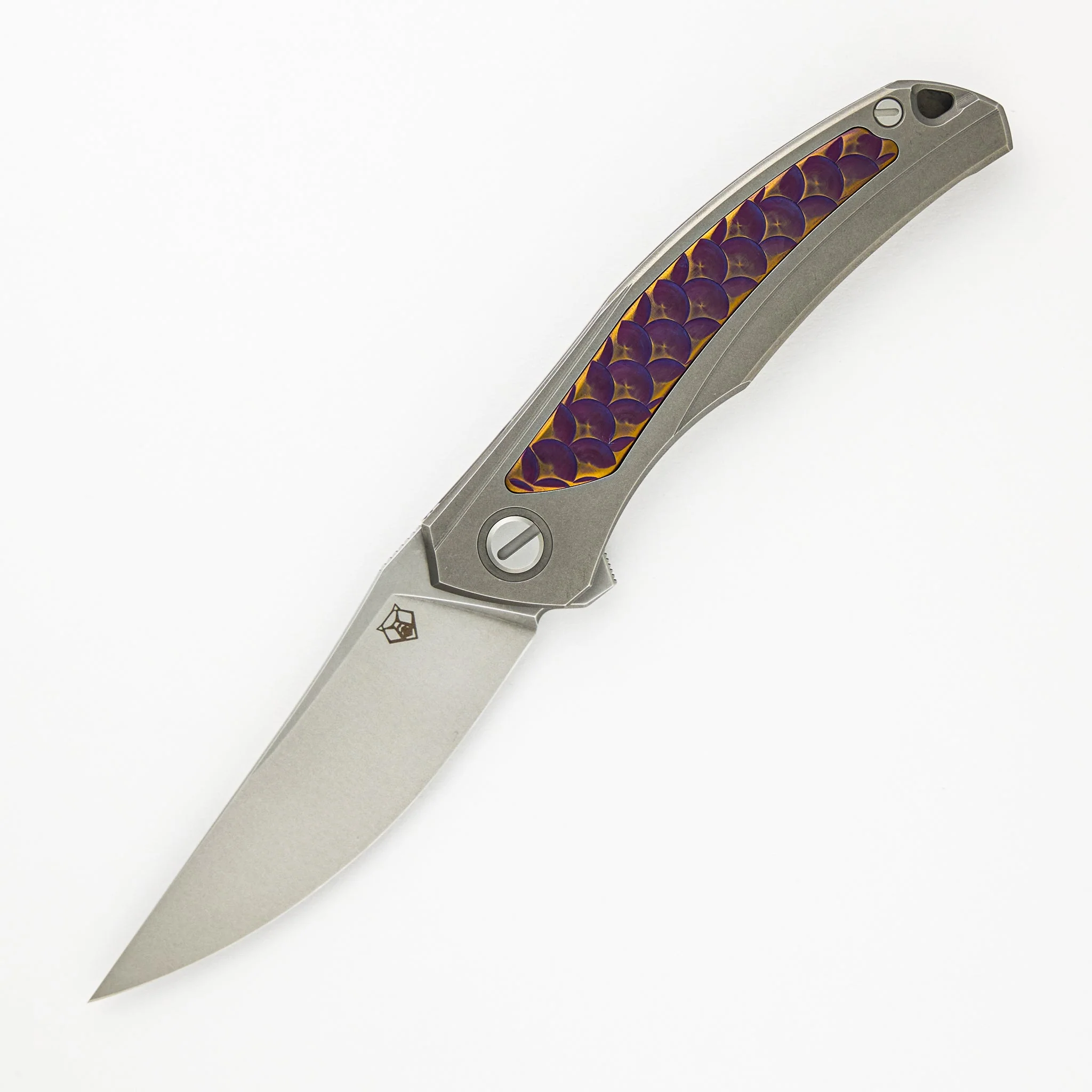 Shirogorov Knives / John Barker Quantum “Dragon” – Cromax PM Blade – MRBS - Completed - Image 2